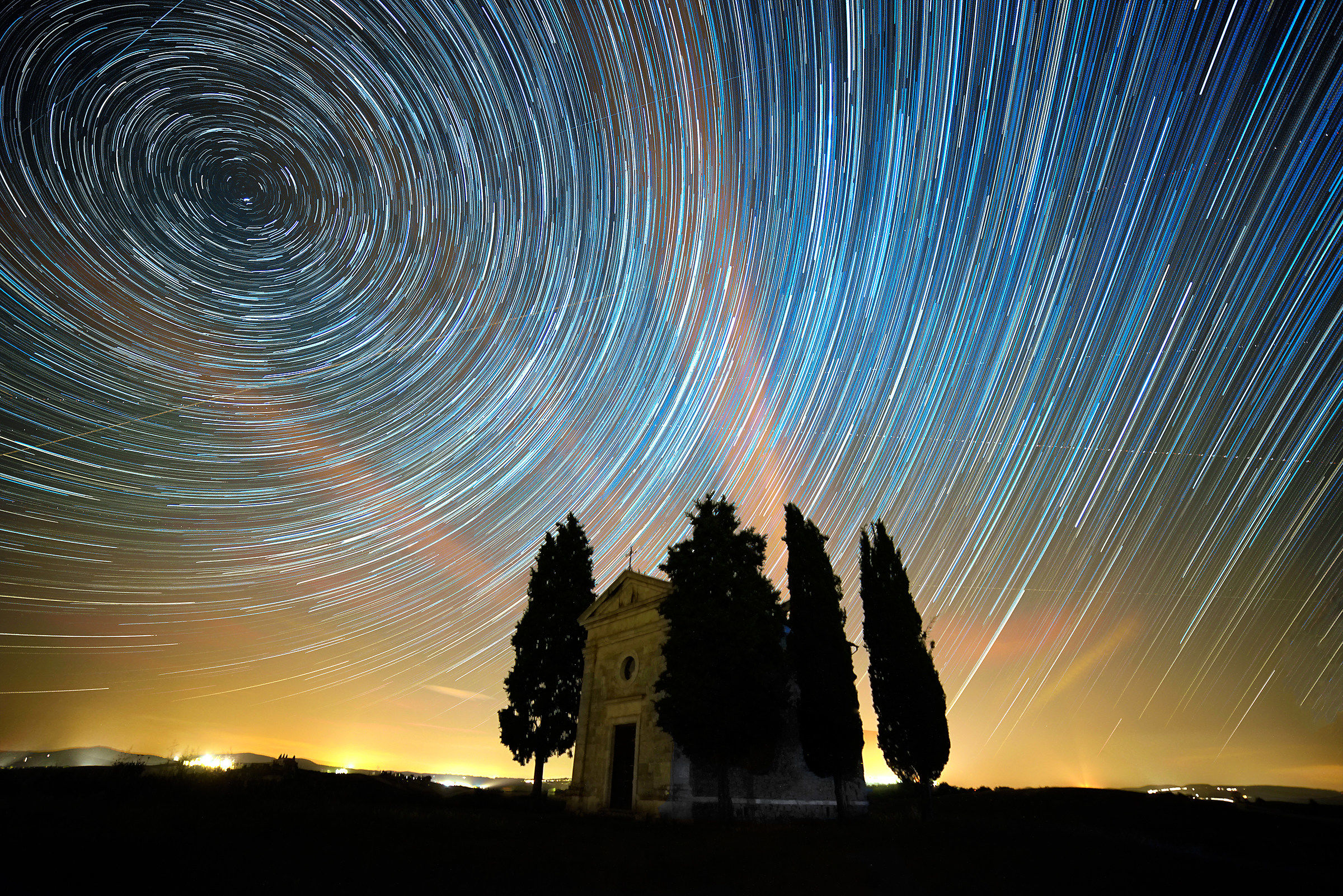 Startrail - Val d'Orcia
