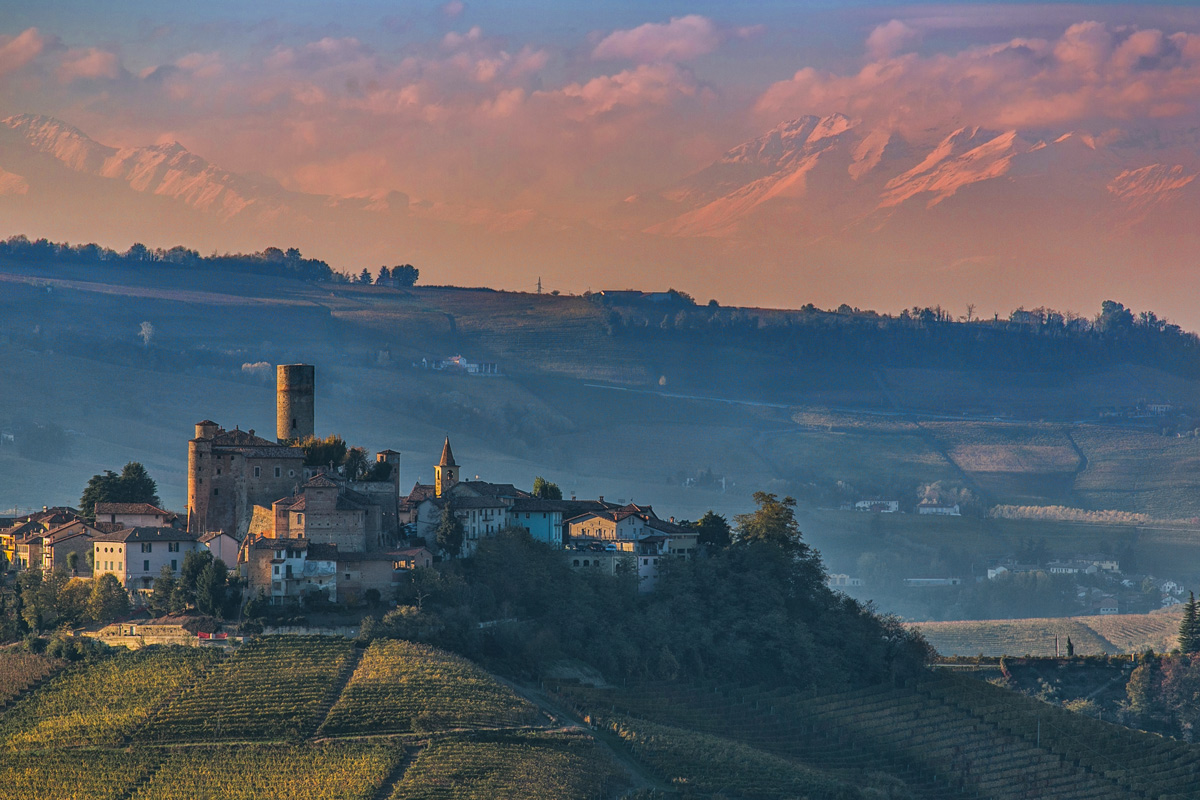 Langhe at sunset
