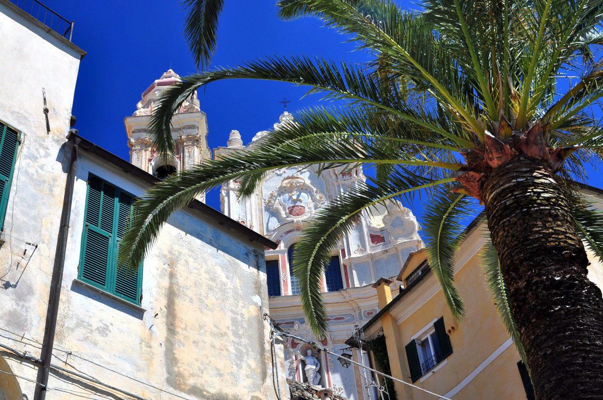Cervo (Imperia) .Scorcio the church of St. John.