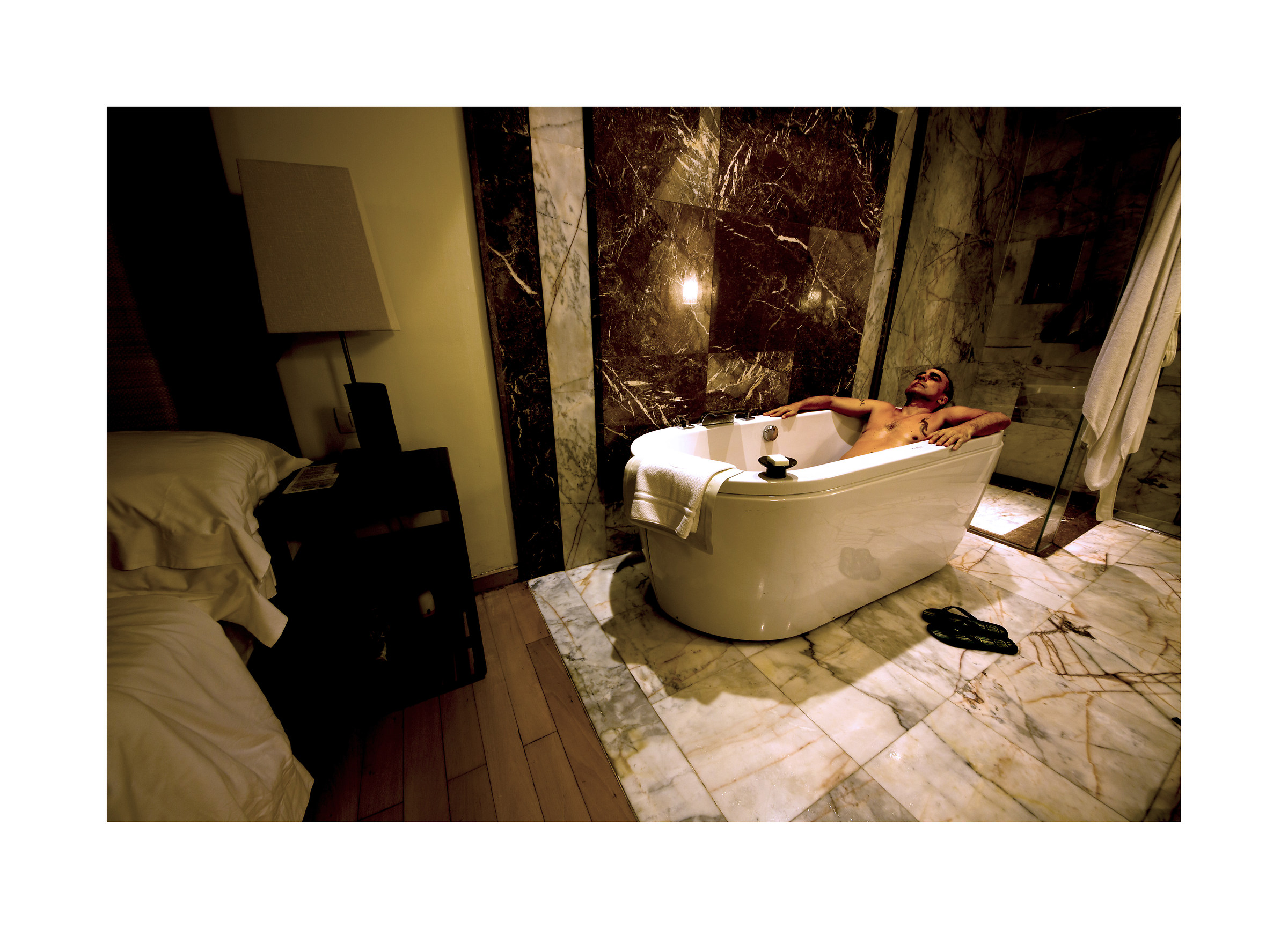 Relaxation, self-portrait