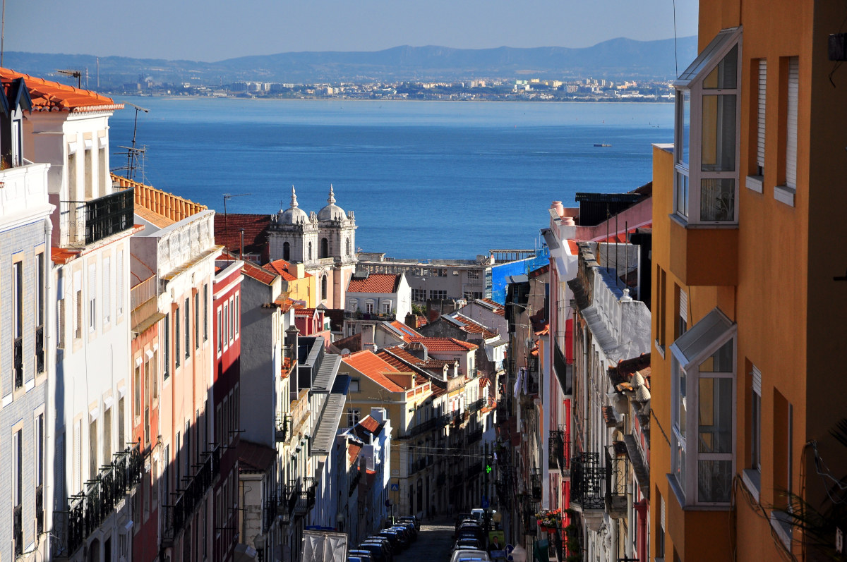 The great river Tagus seen from Lapa.