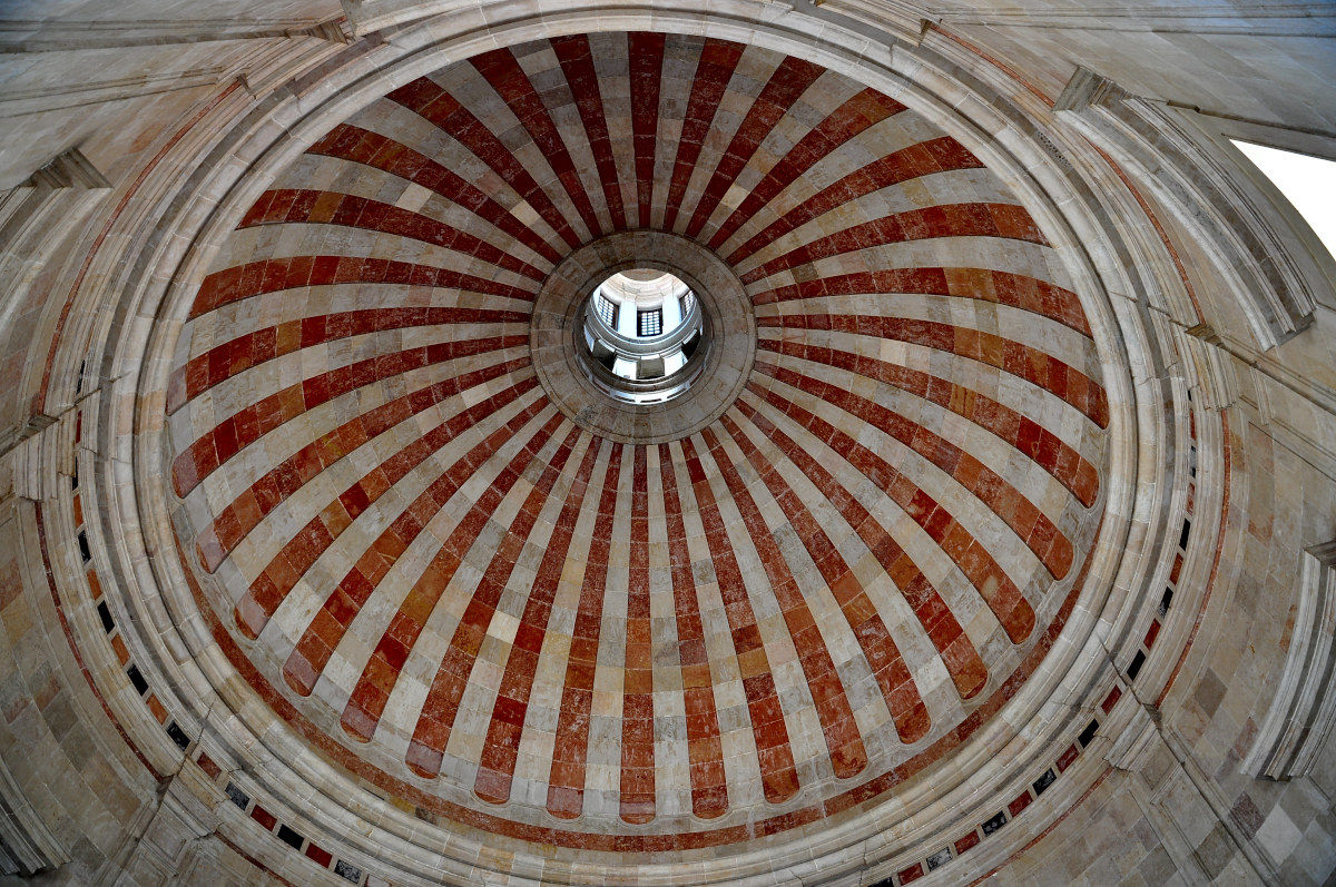 Detail of the dome of the Pantheon.