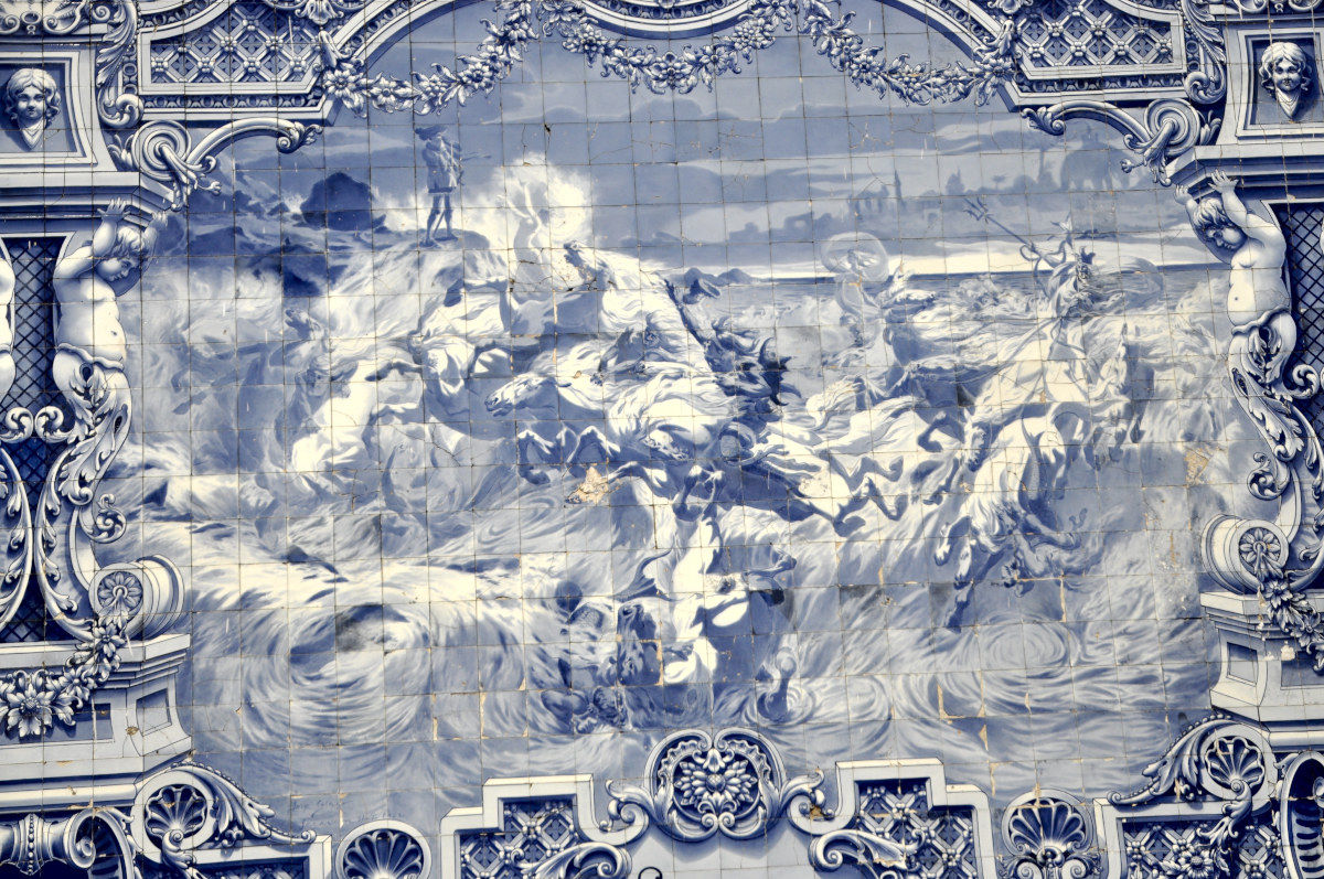 Azulejos nel Padiglione del Parco Edoardo vii.