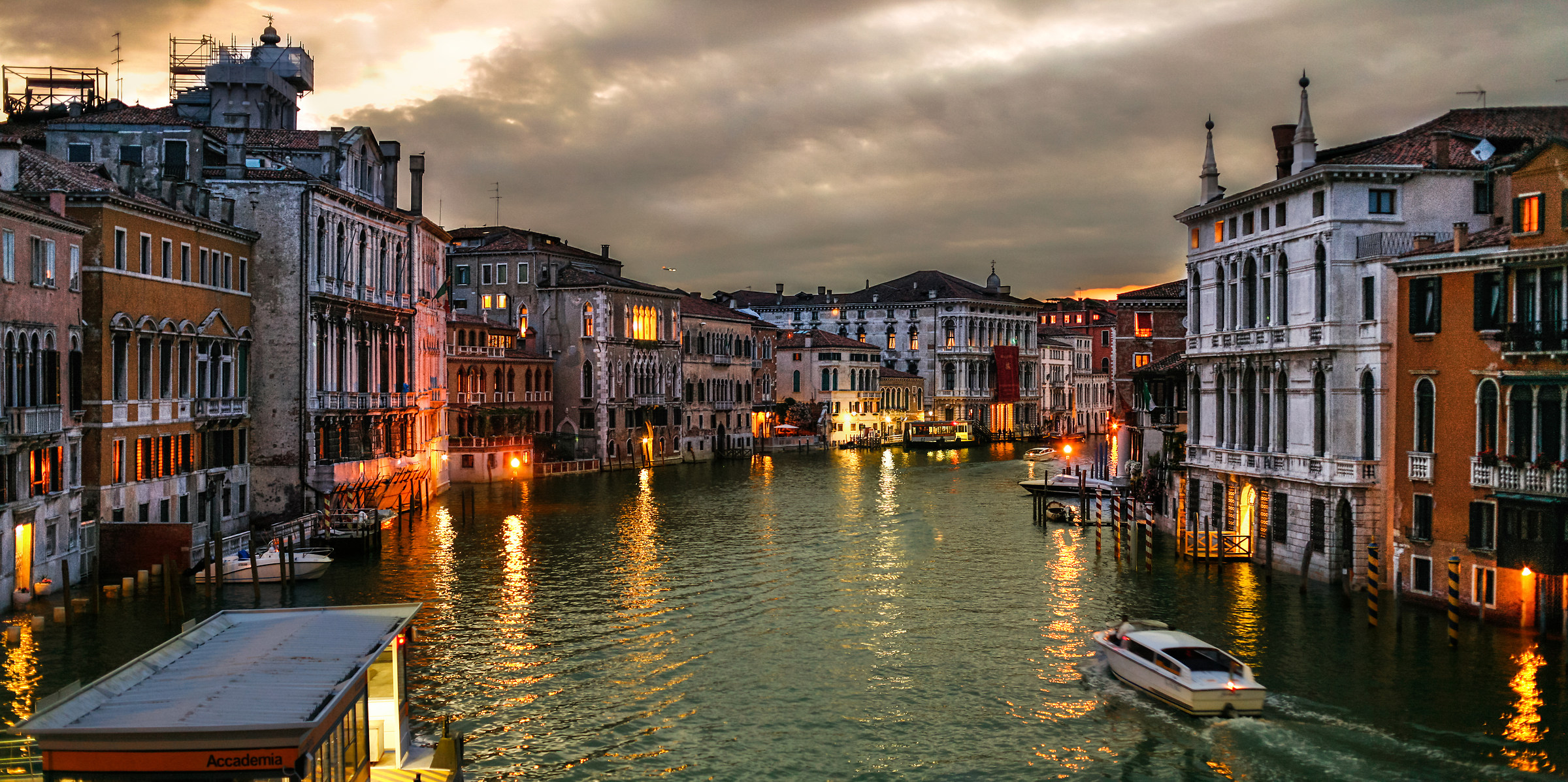 Canal Grande al tramonto
