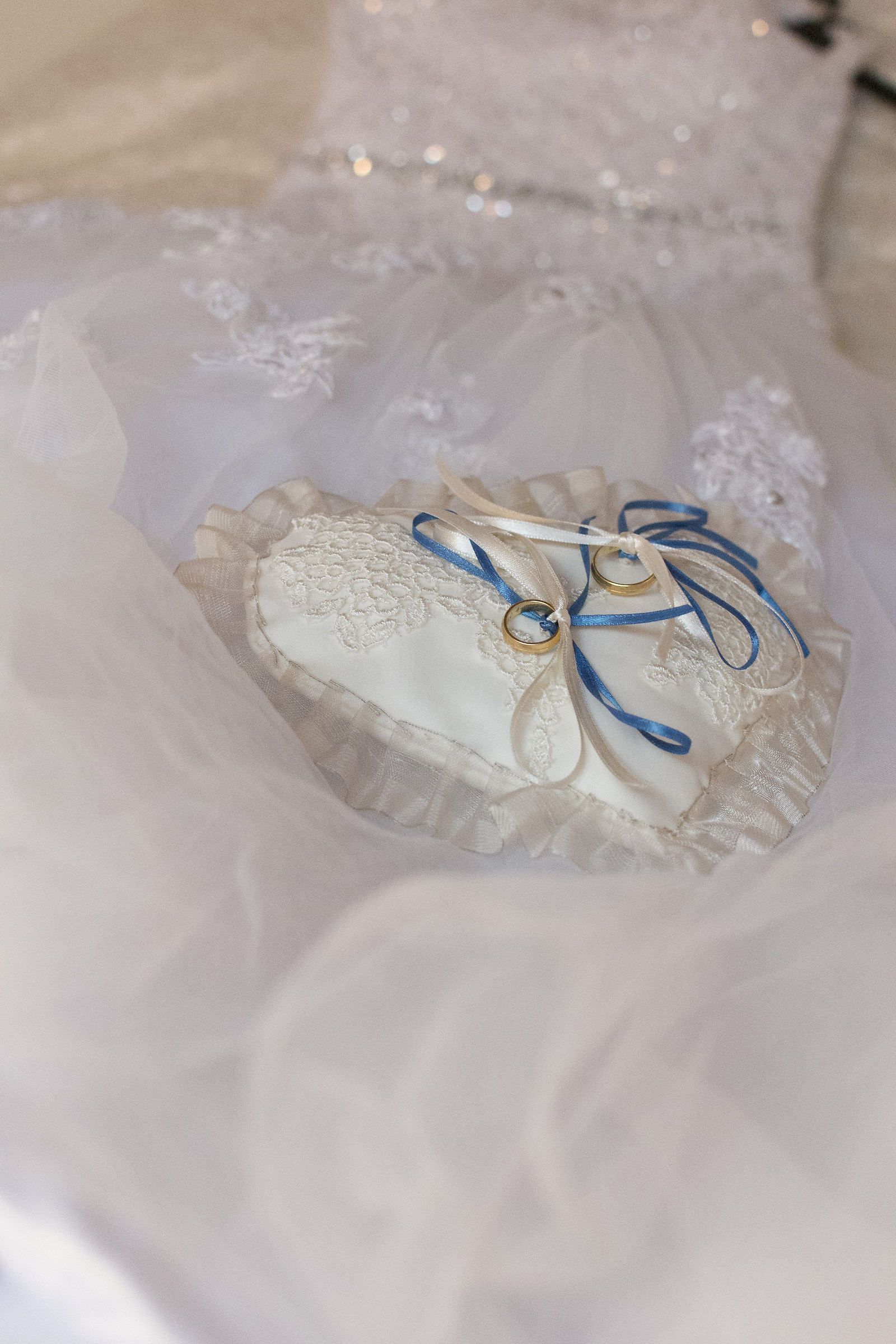 dress with wedding rings