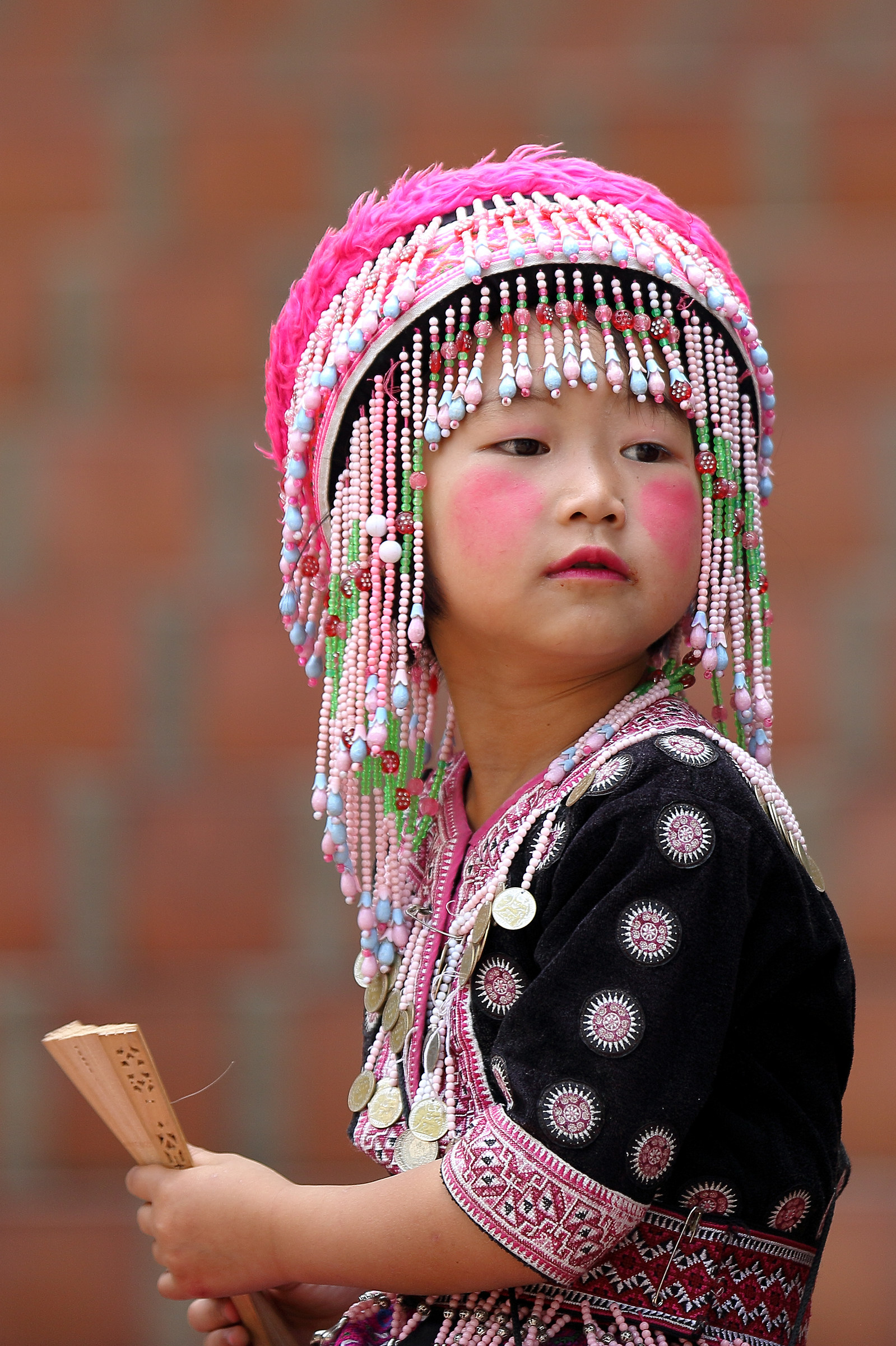 Northern Thai girl with traditional costume