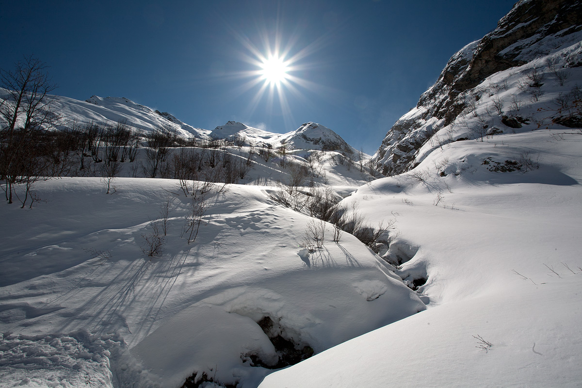 Controluce in Val Varaita (Piemonte)