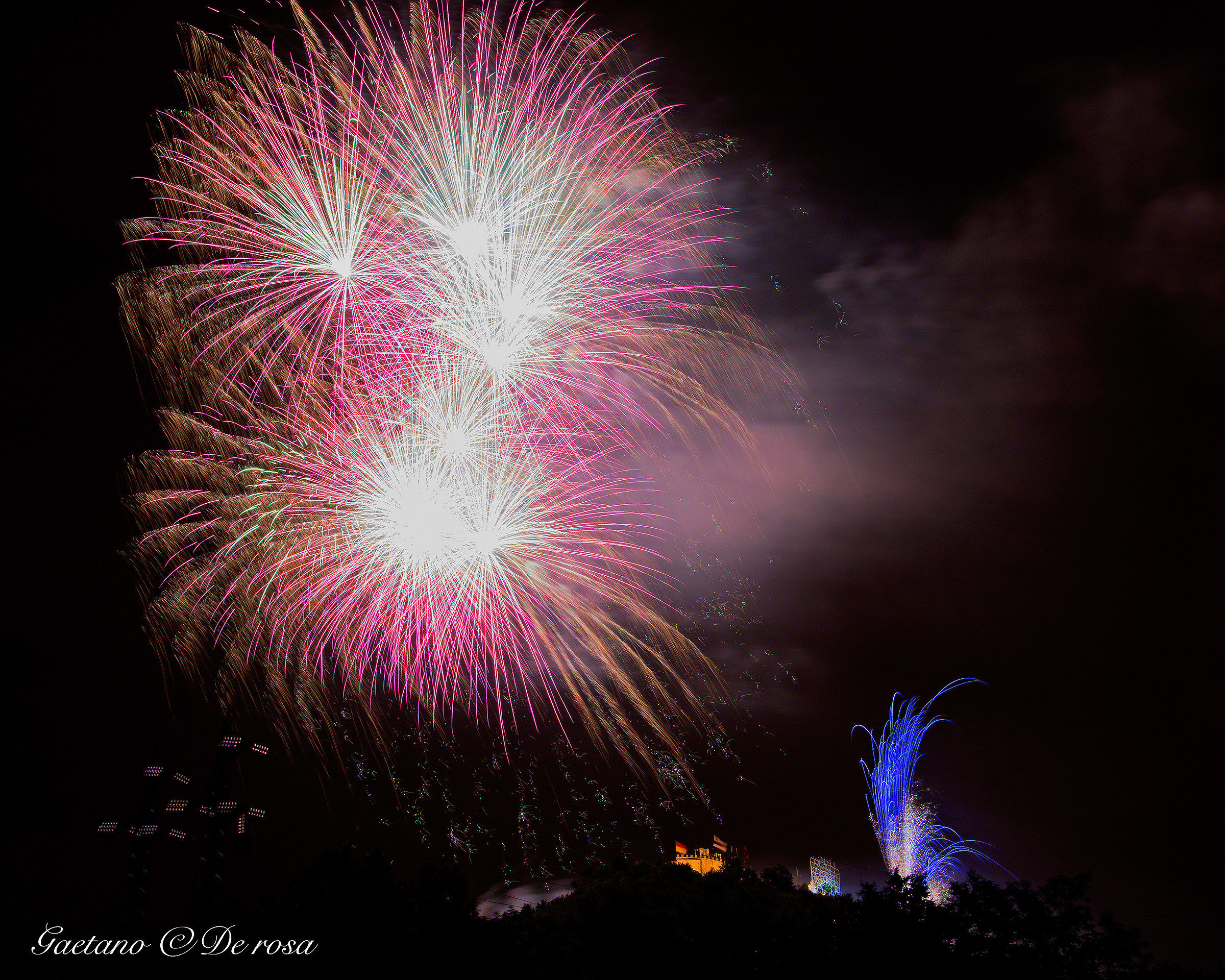 Fuochi di Sant Antonio a monte castello (Sa) 2015