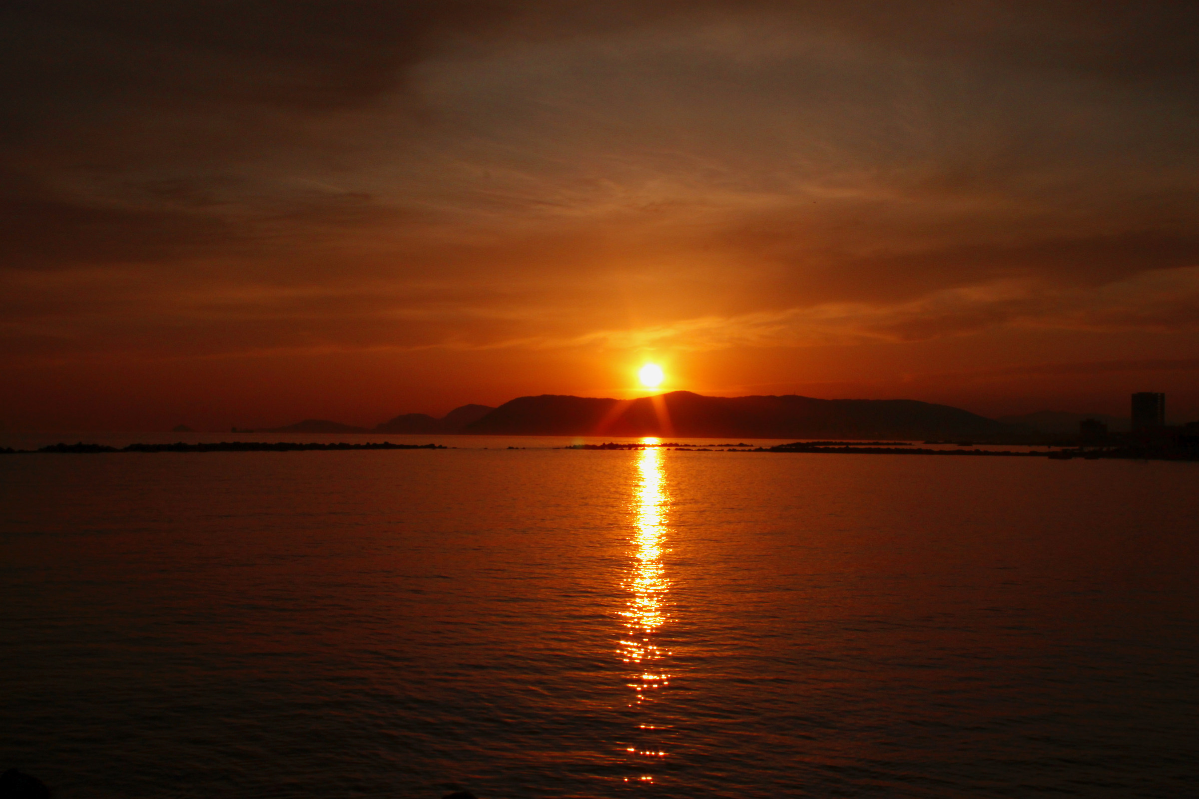 Sunset on Mount Marcello.