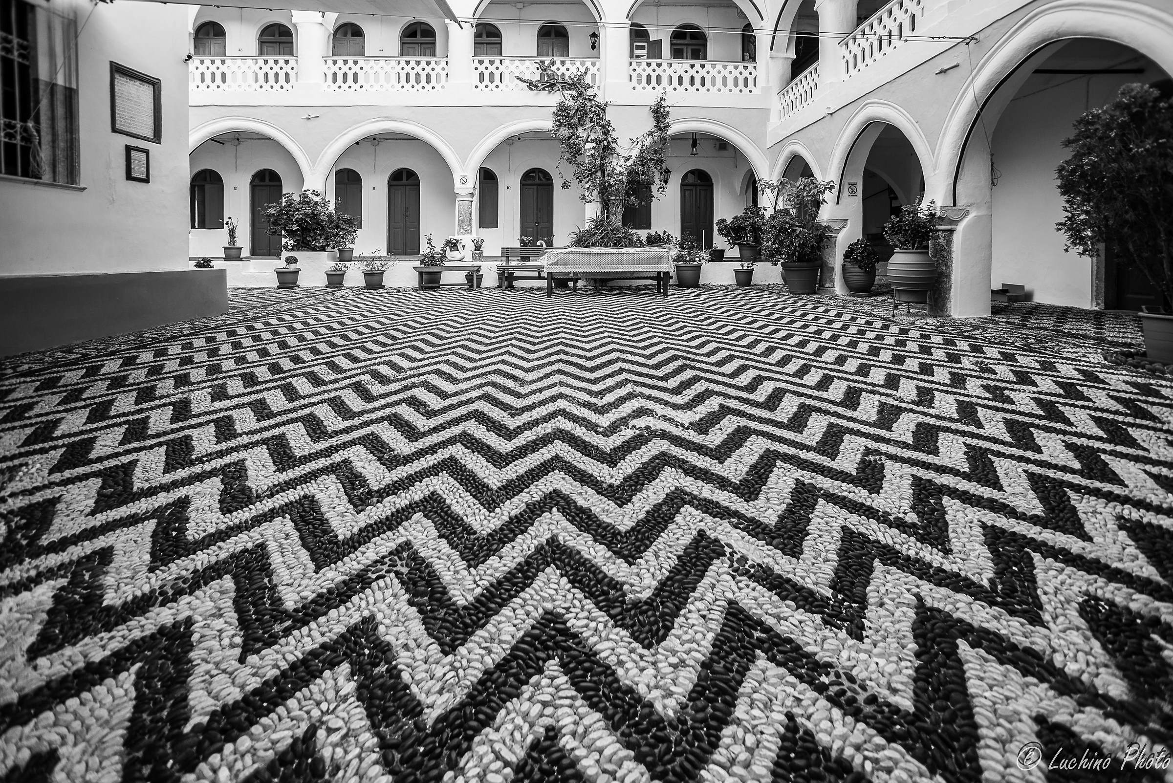 mosaico monastero di panormitis a simi (dodecanneso)