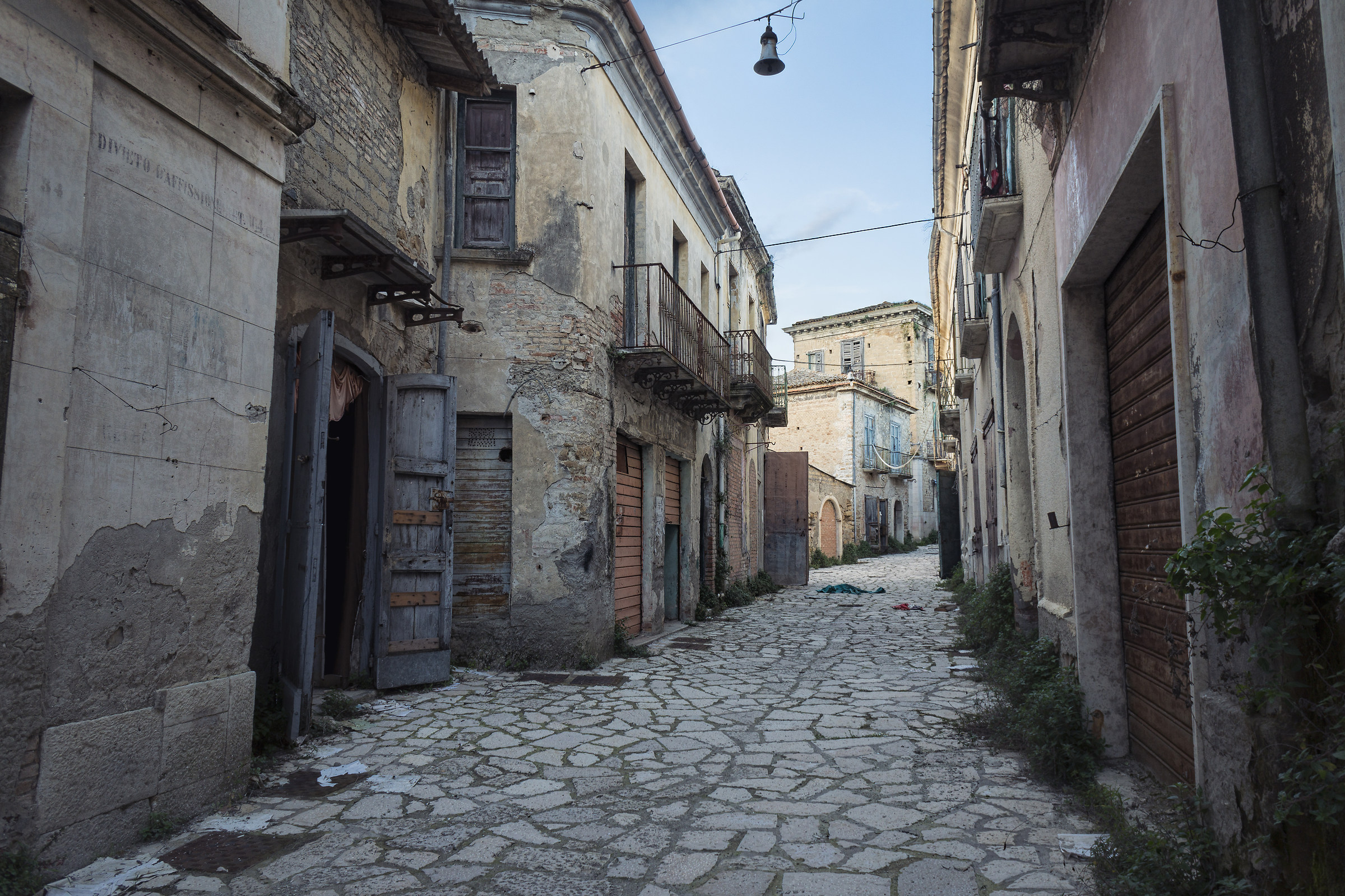 The downtown streets