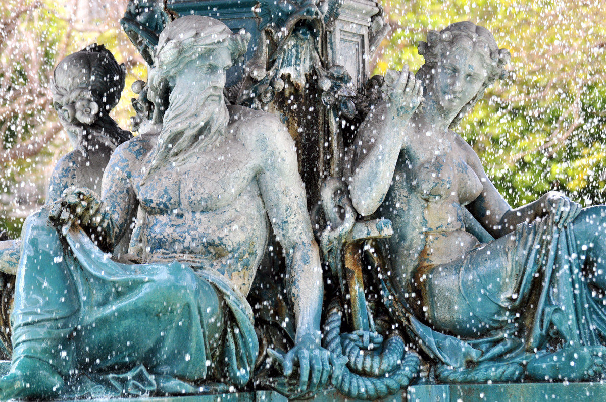 Detail of the Fountain of Rossio