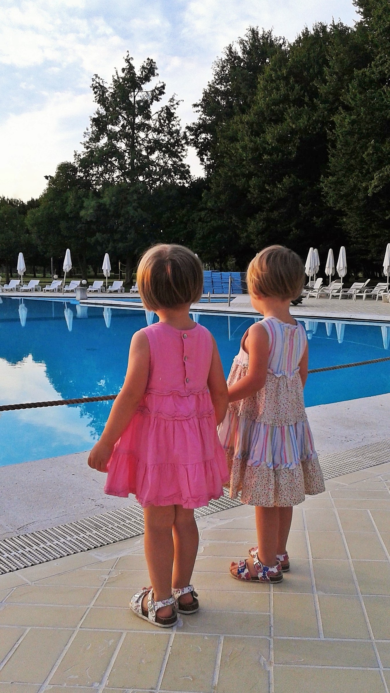 Holding hands together