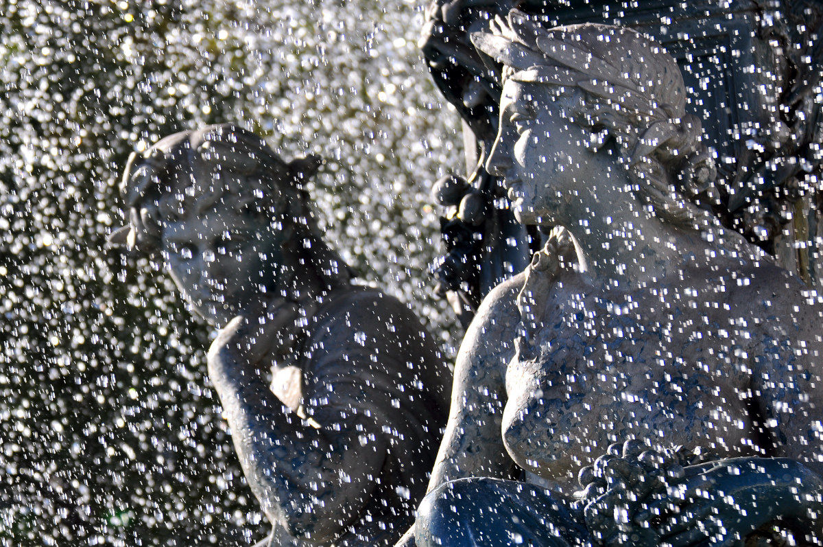 Detail of the Fountain of Rossio