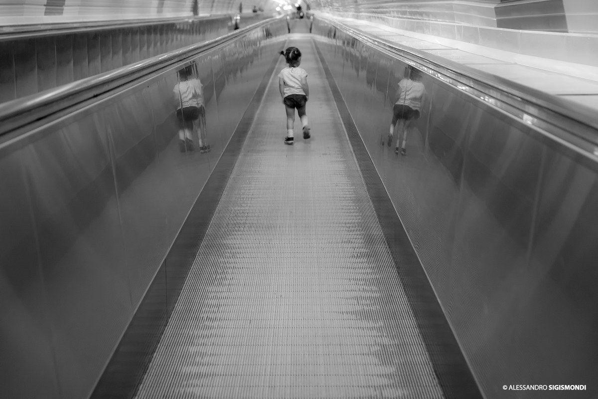 The walk between the lines