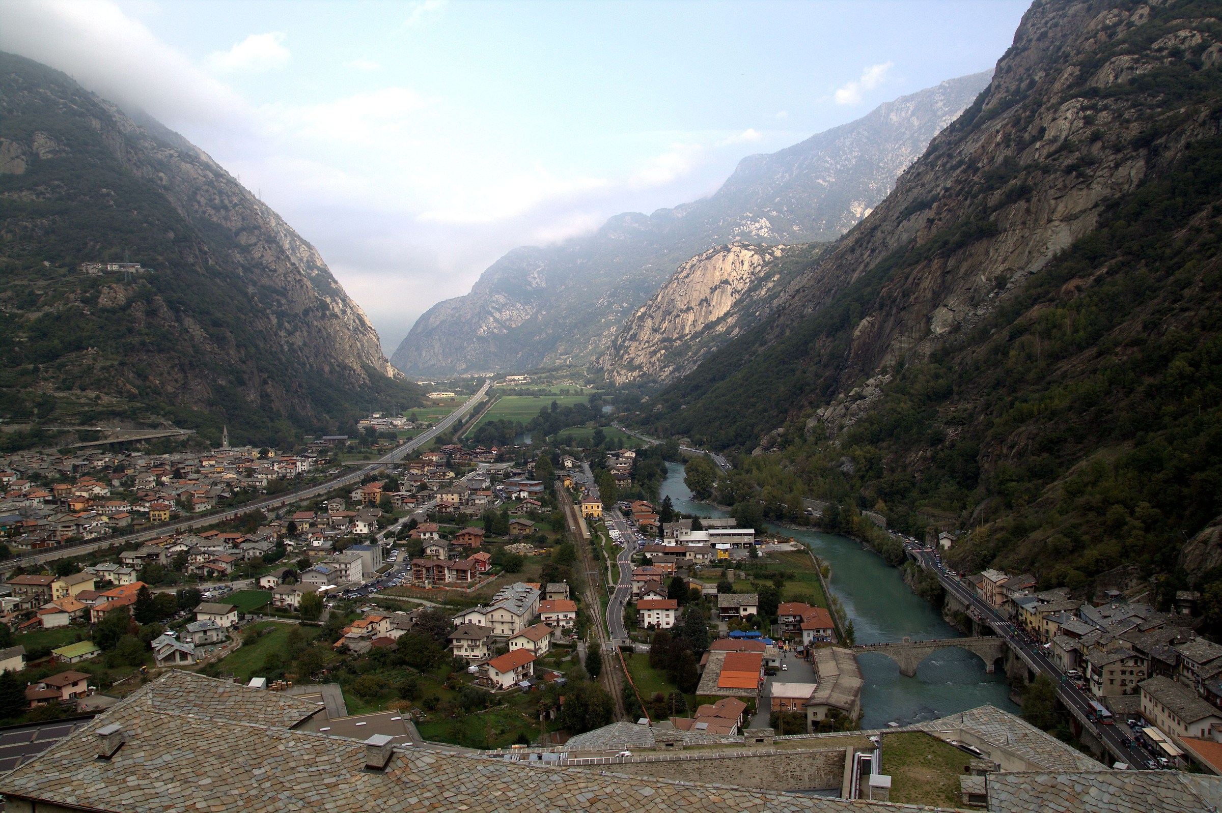 foste di bard vista paese dalla gabinovia