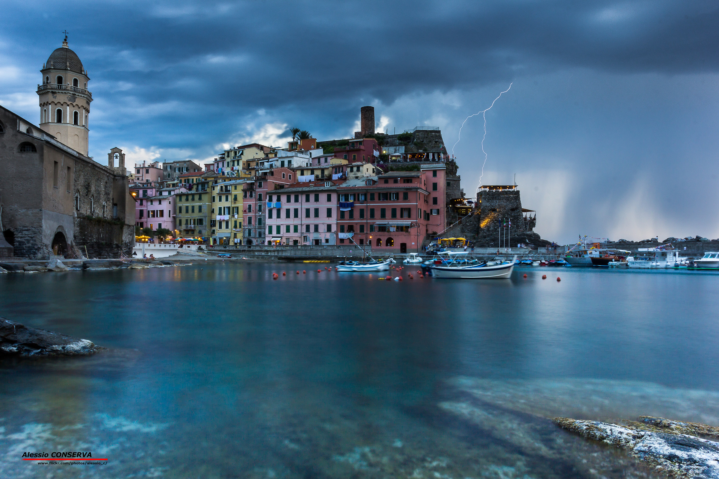 Thunder and lightning in Vernazza