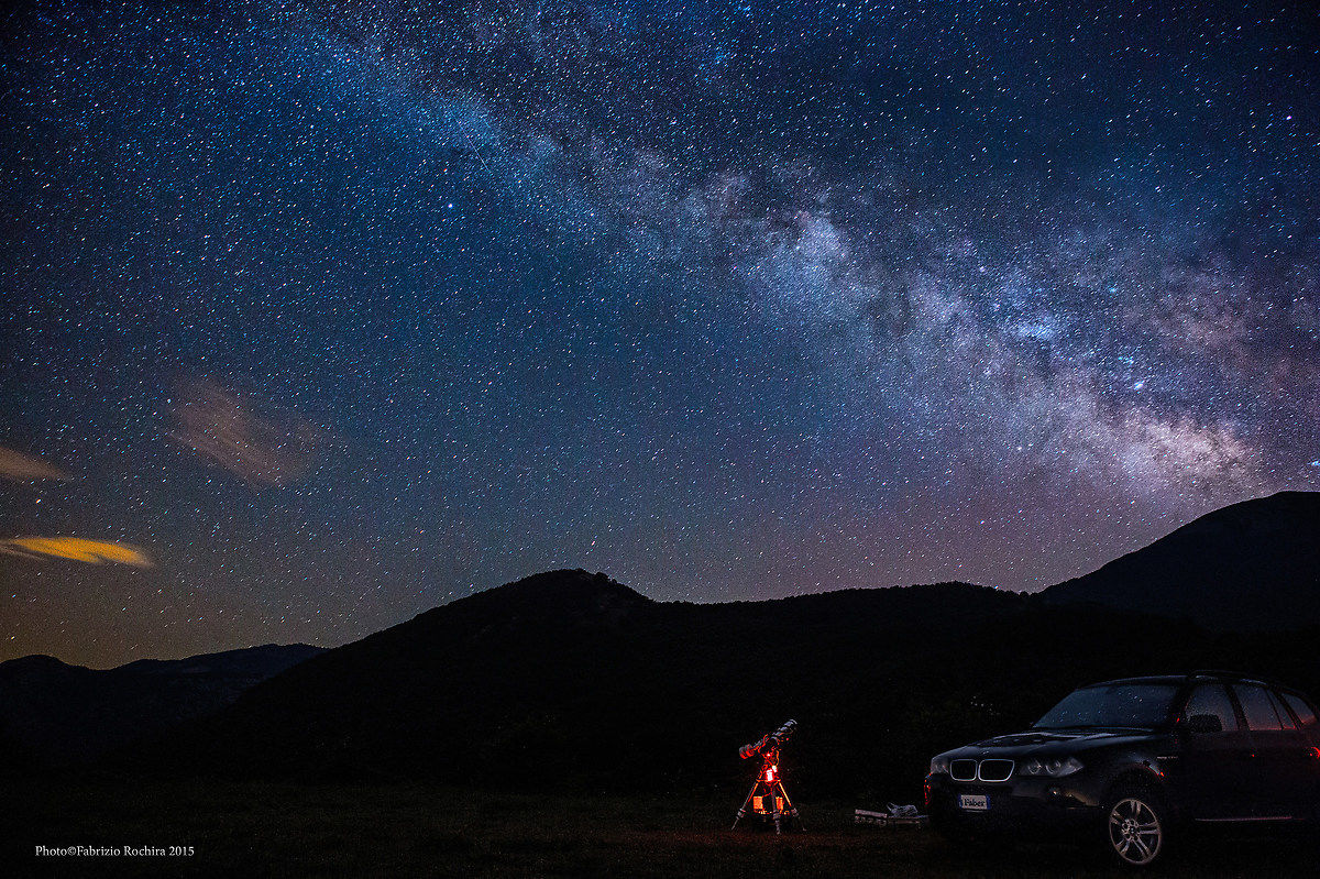 Via lattea dai monti del Pollino