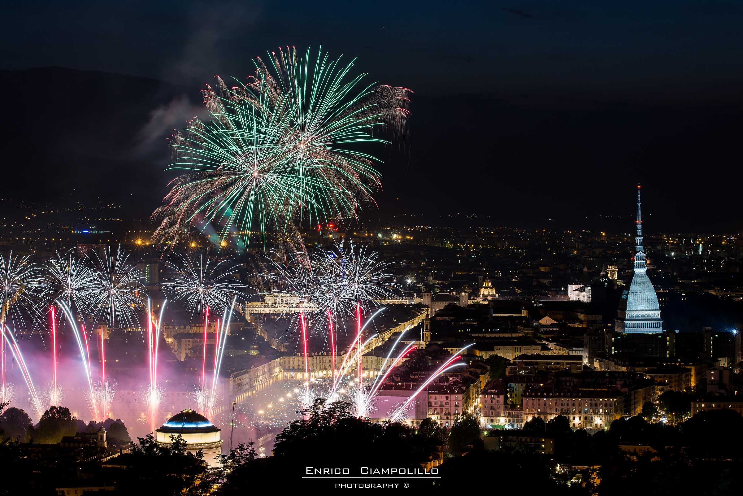 Fuochi d'artificio a Torino