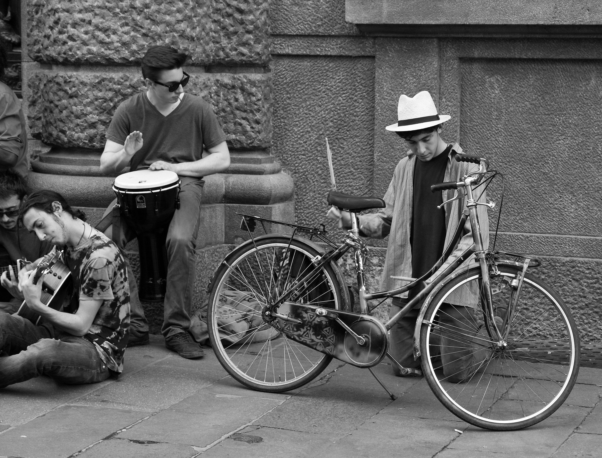 Il batterista di biciclette