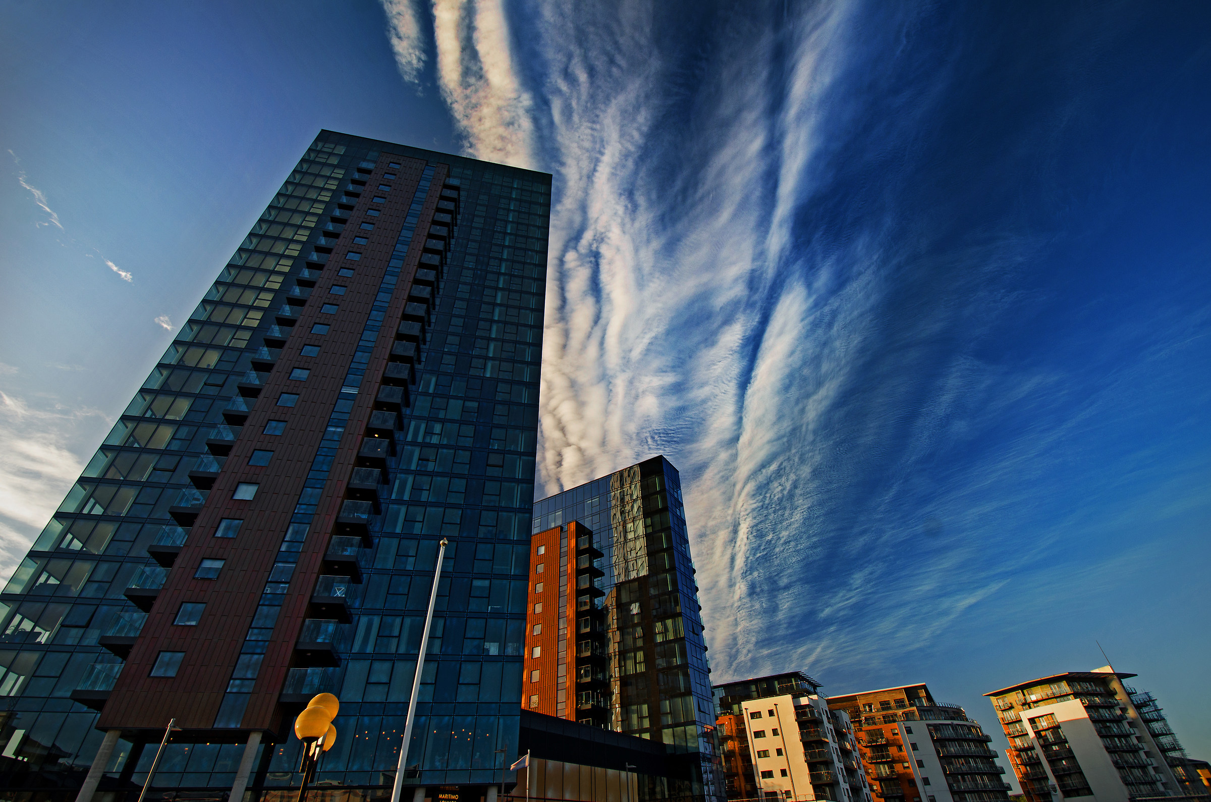 Clouds over Ocean Village Marina
