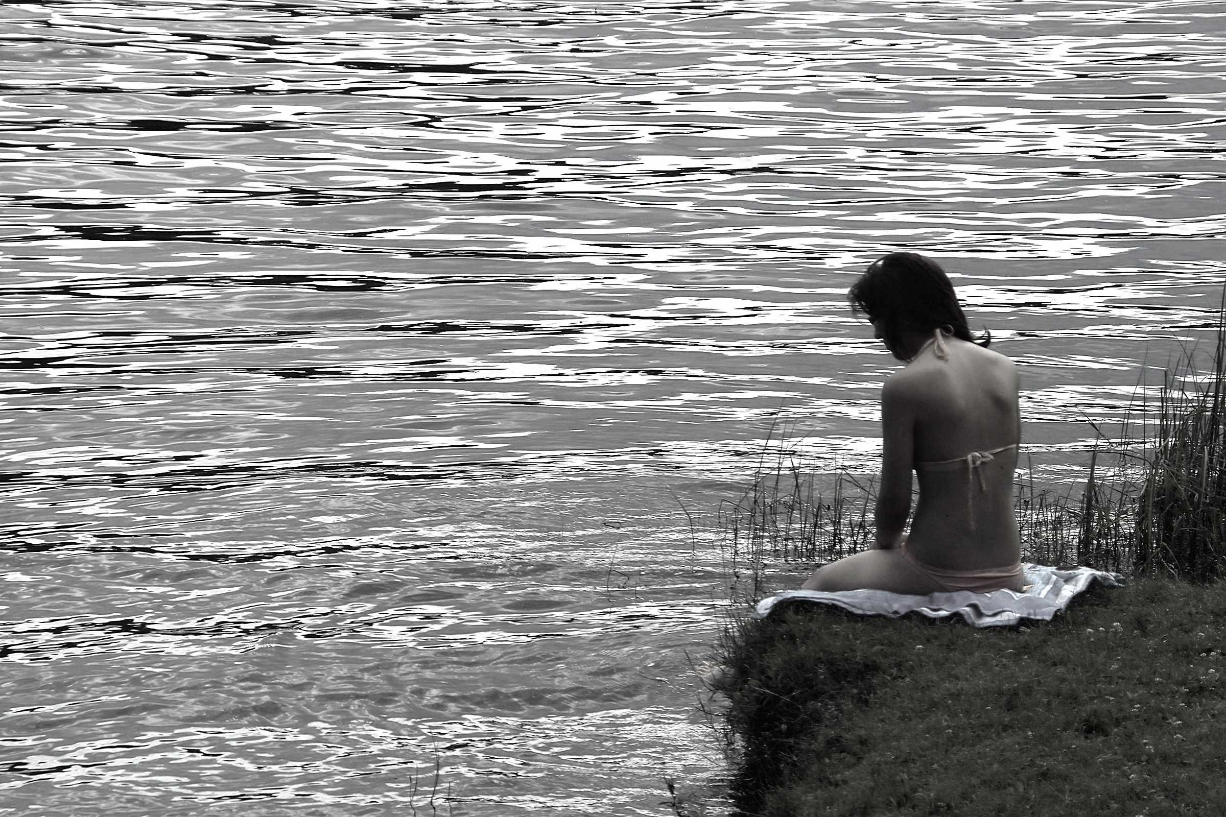 the bather absorbed