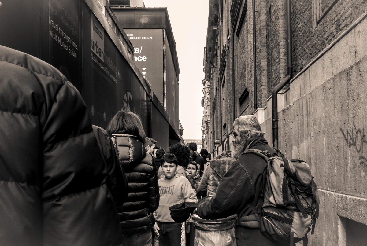 In queue to the Egyptian Museum