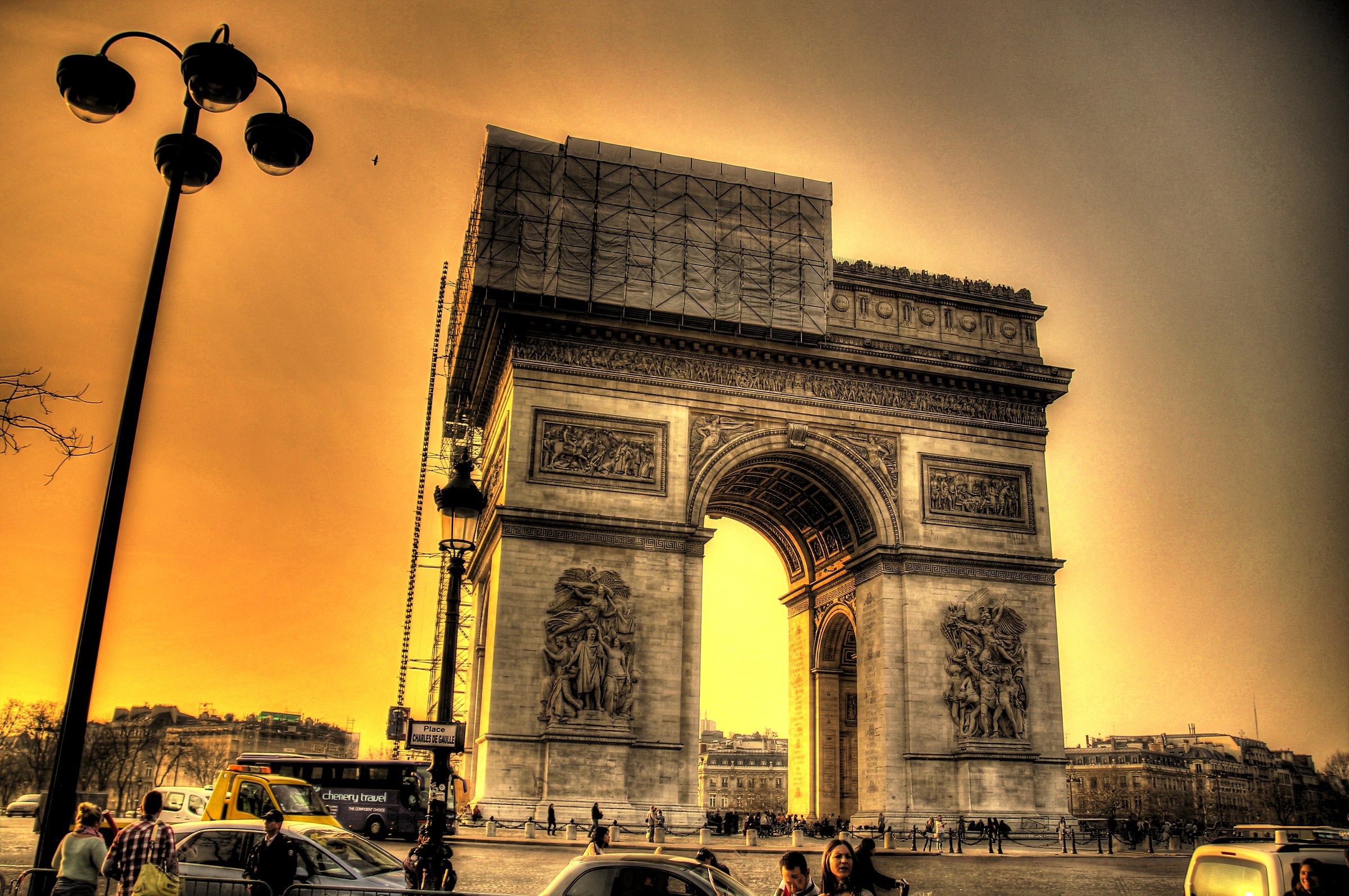 Tramonto sull'Arc Du Triomphe