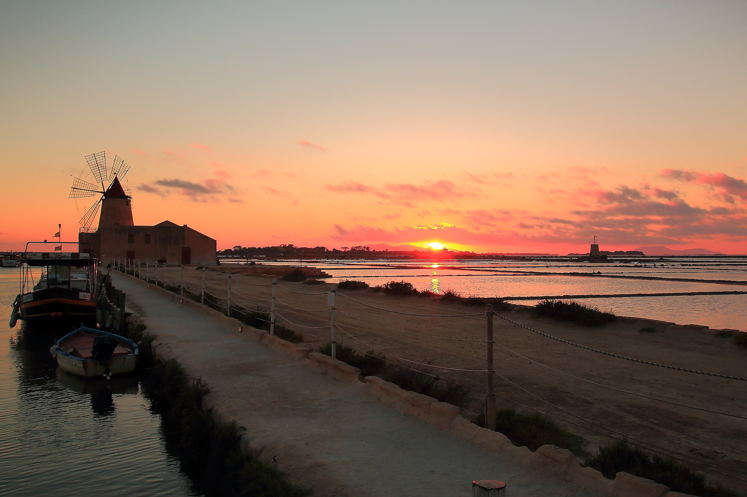 Sunset sull'imbarcadero