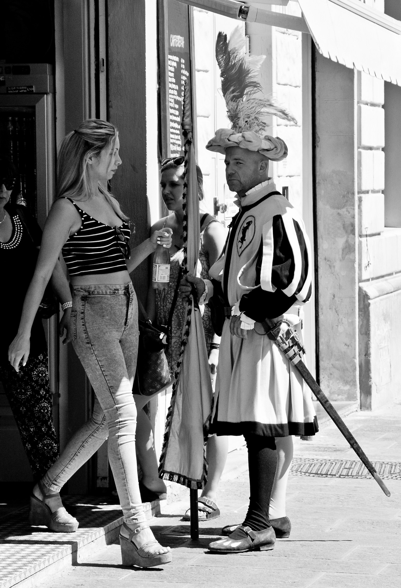 Armigero e Damigella B/N