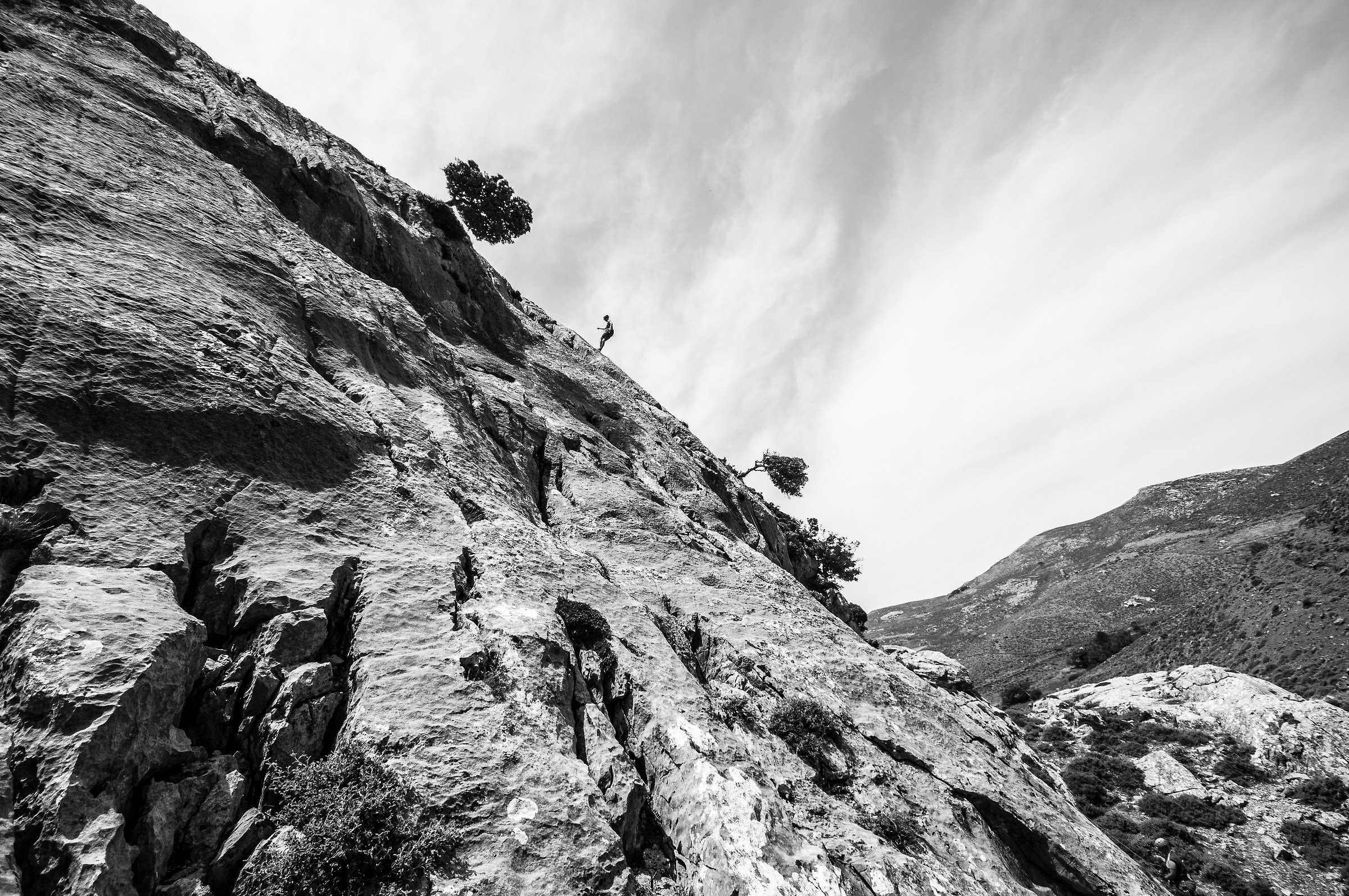 Climbing to Kapetaniana, Crete