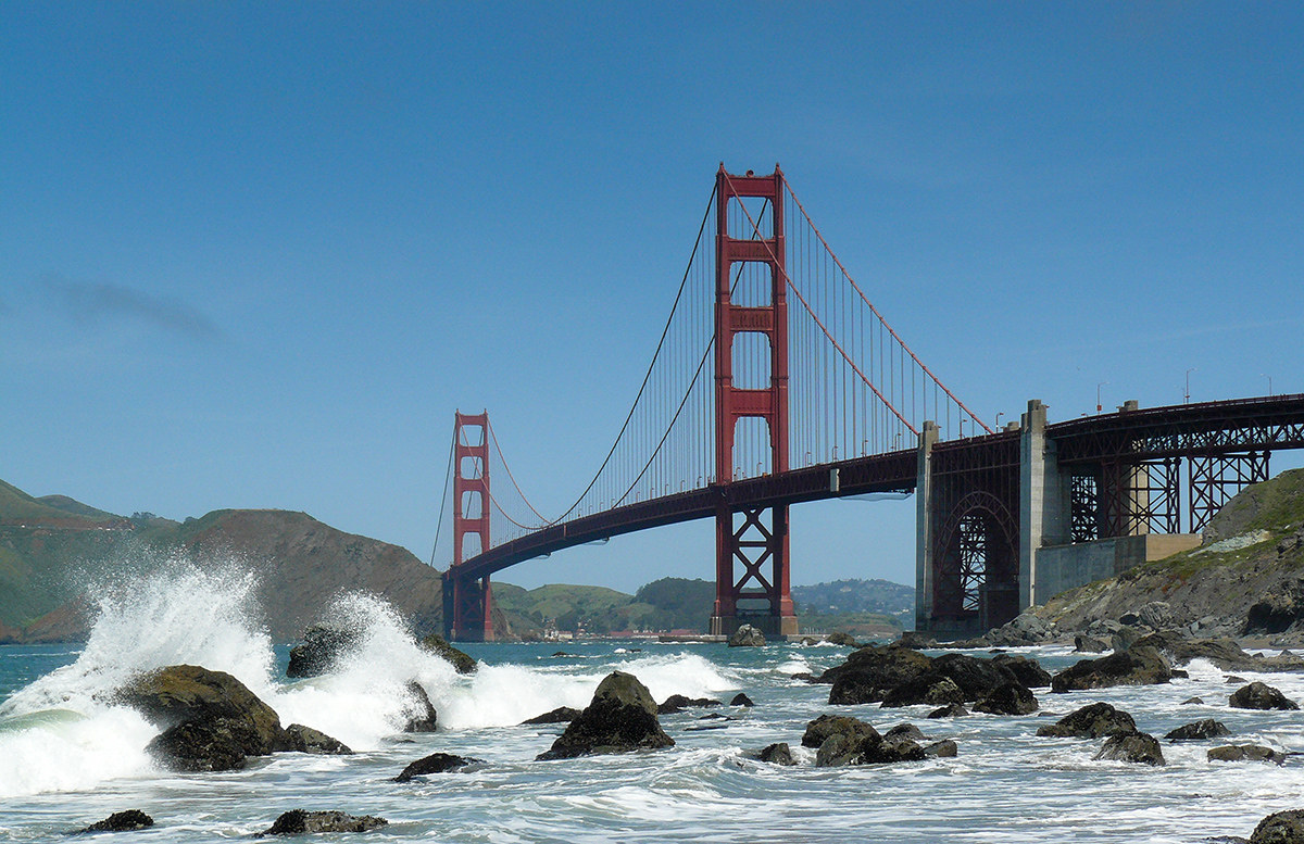 Golden Gate da Marshall Beach