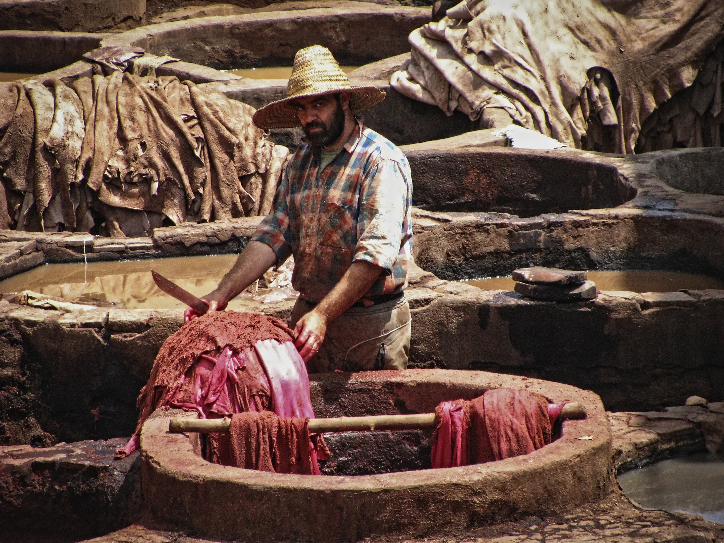 Le tannerie de Fès (Marocco)