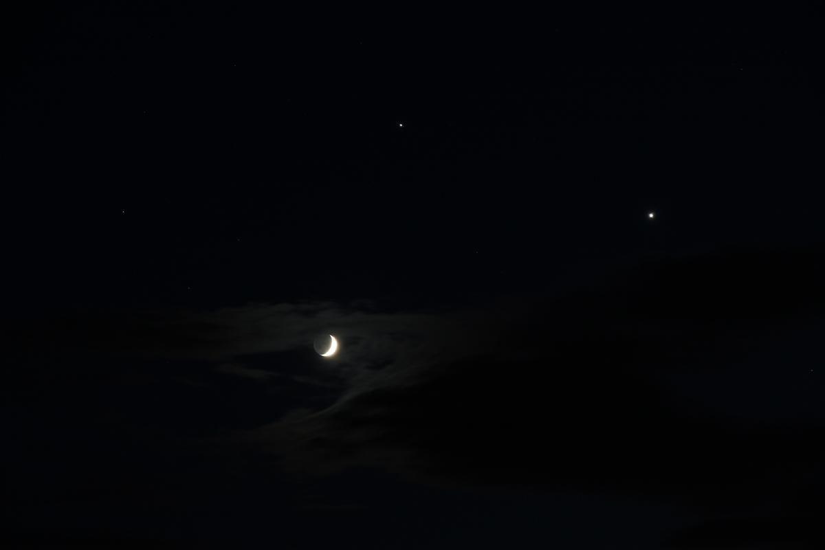 Summer Triangle moon
