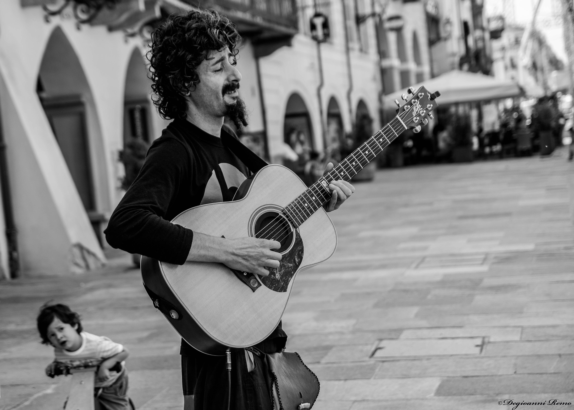 The musician and the child