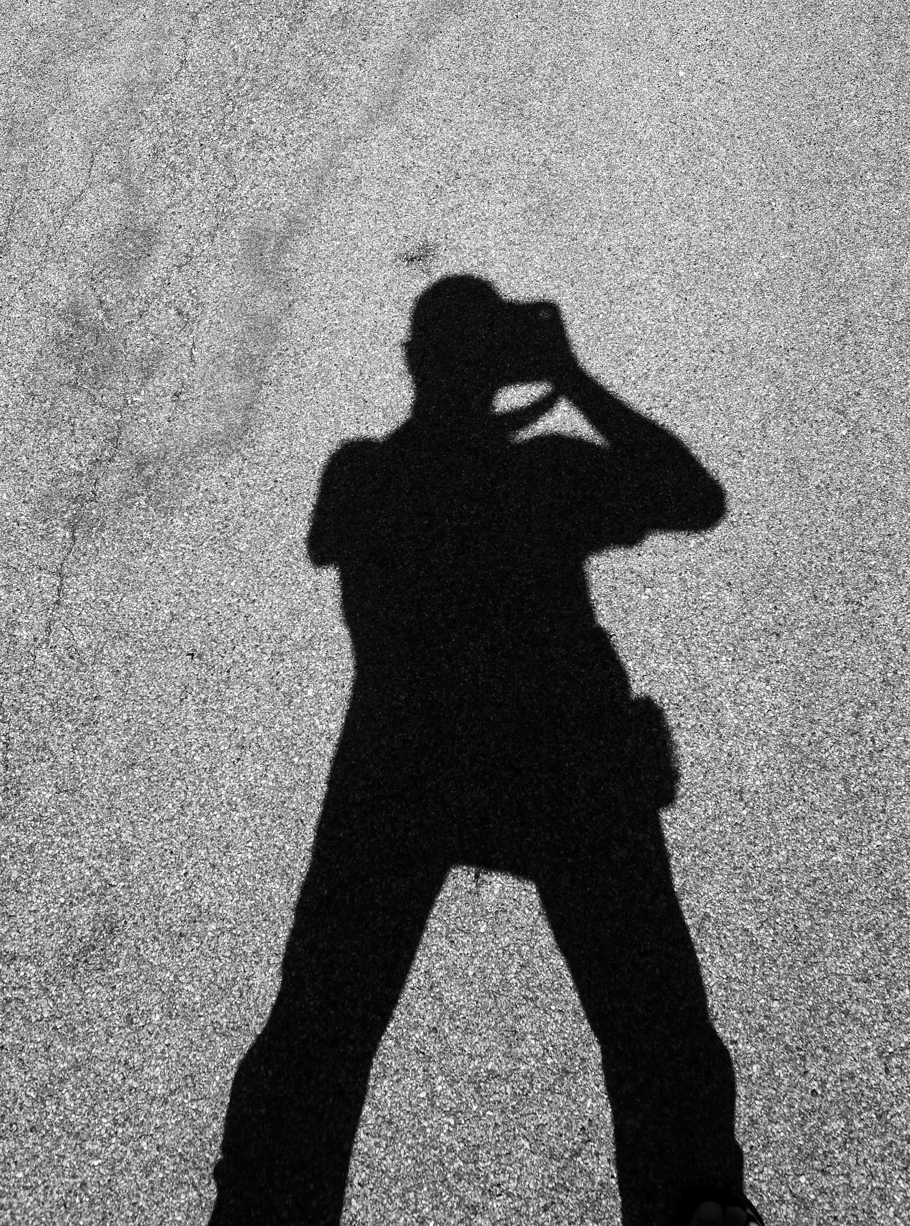 the shadow of the photographer ...
