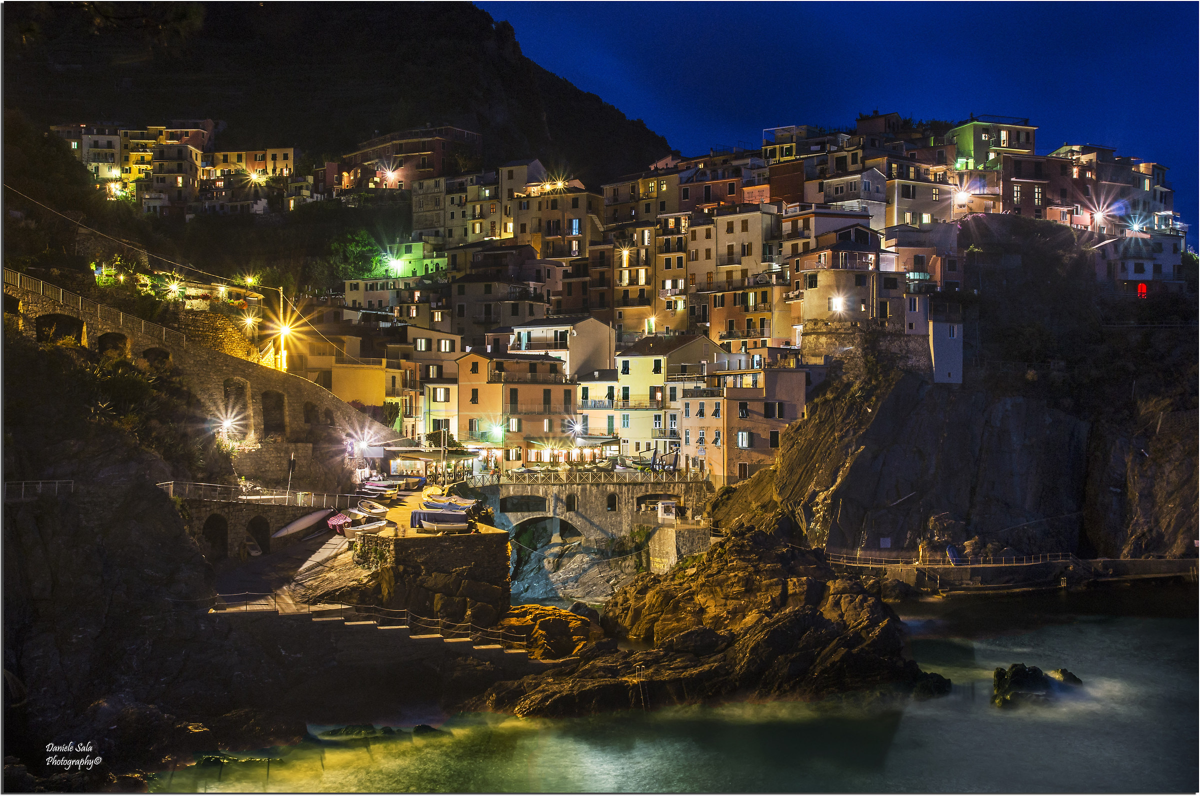 Manarola now blue ..