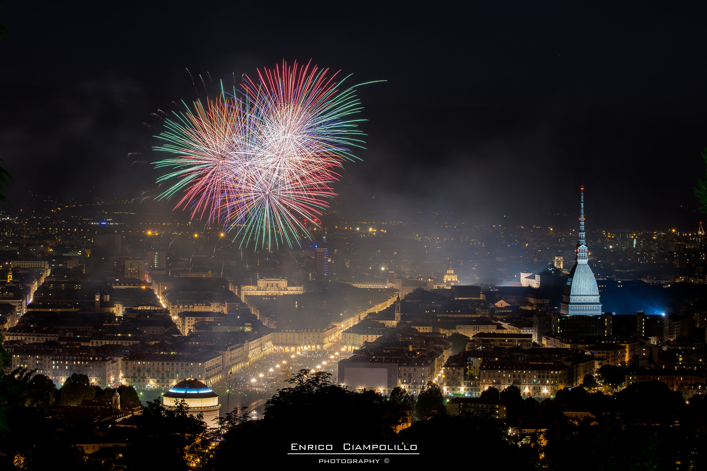 Fuochi d'artificio a Torino