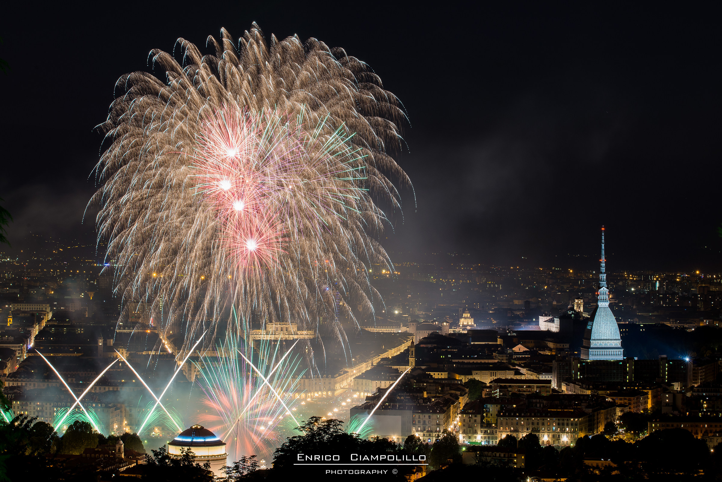 Fuochi d'artificio a Torino