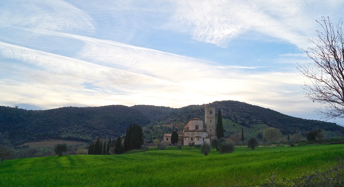 Abbey Sant'Antimo Montalcino-Siena