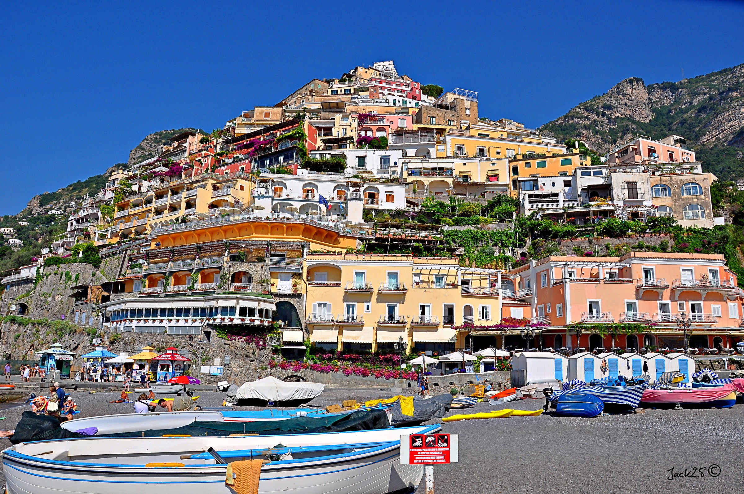 Vista dalla spiaggia