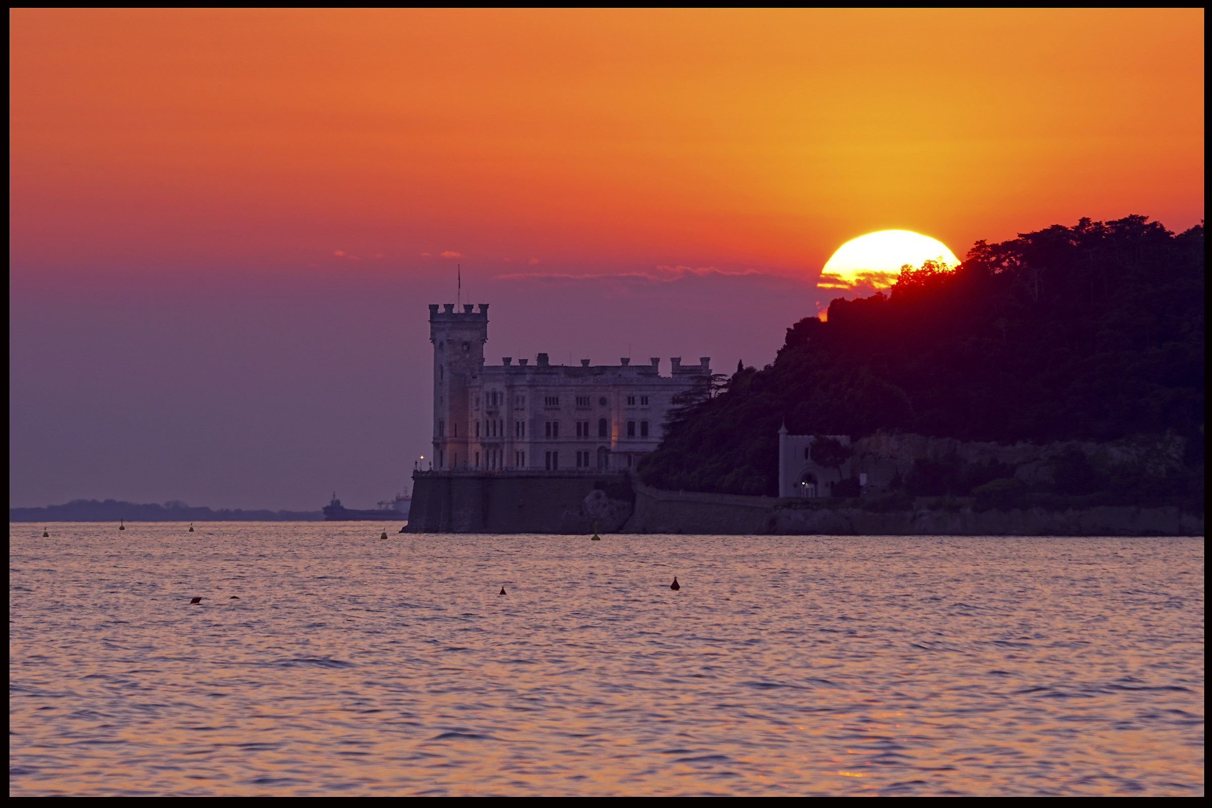 Sunset at Miramare