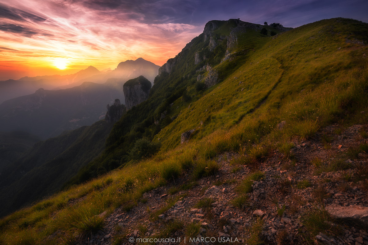 Ultime luci sulle Apuane