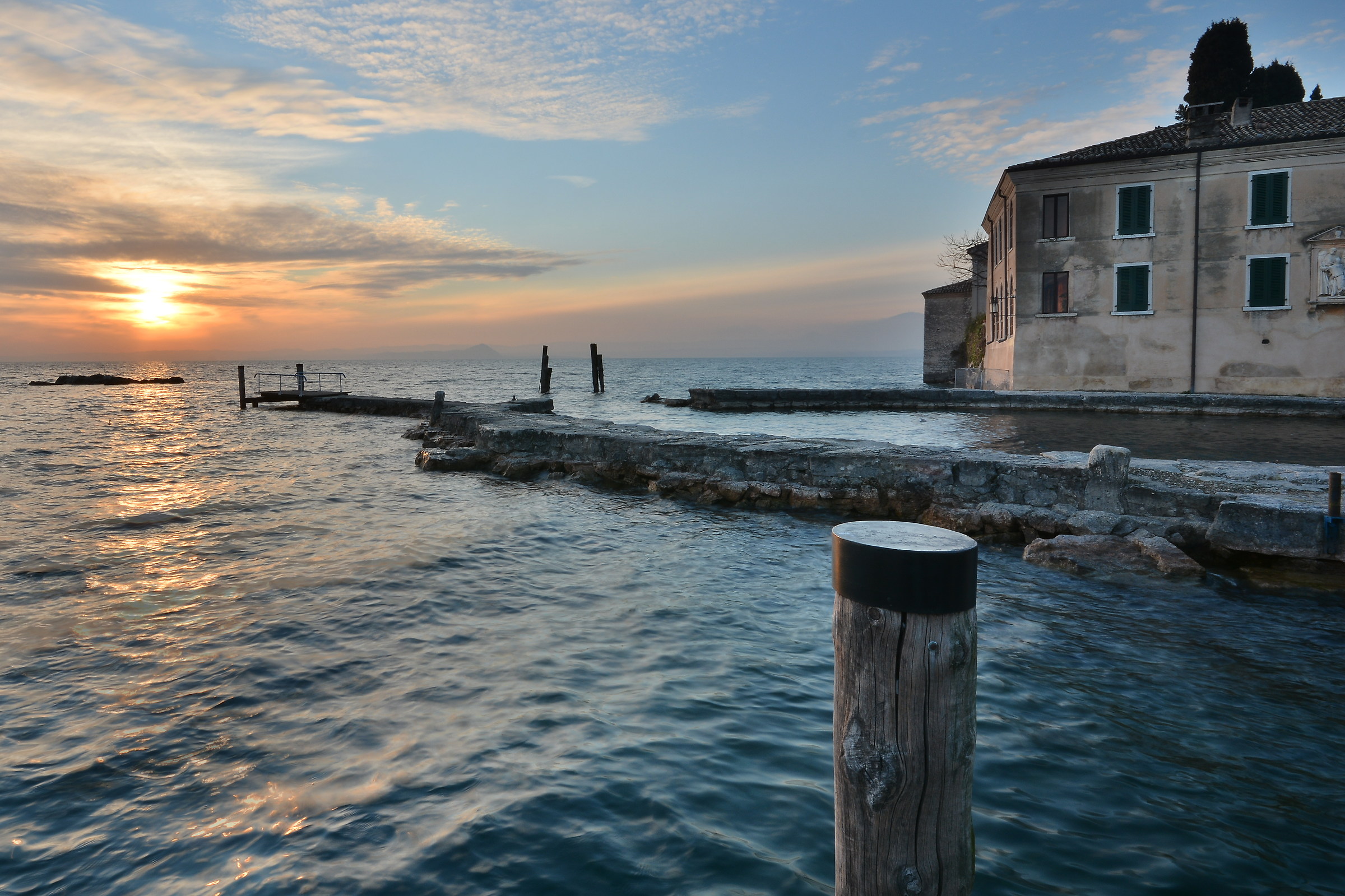 tramonto sul garda