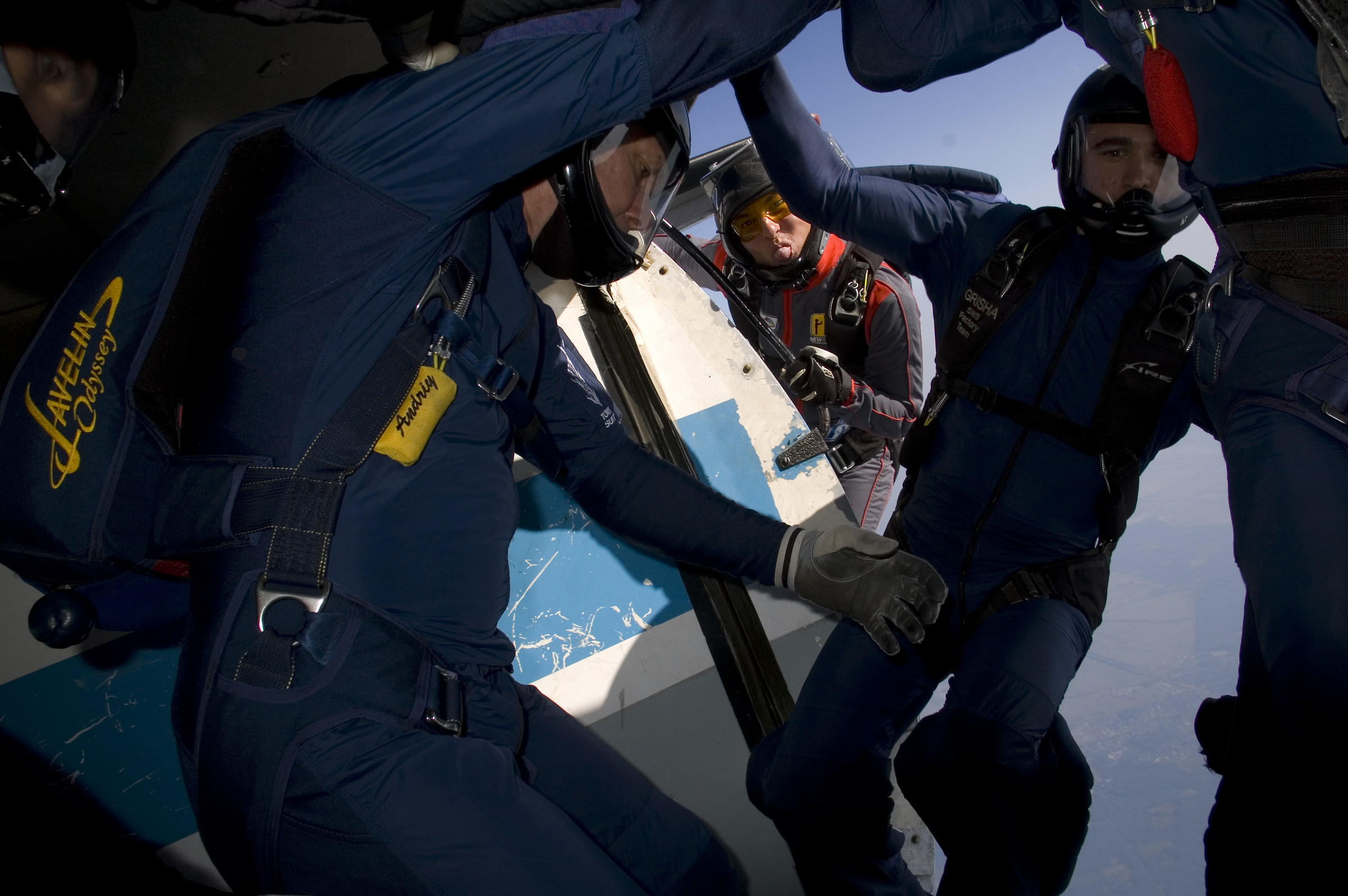 Uscita a 4 vie con la lingua.