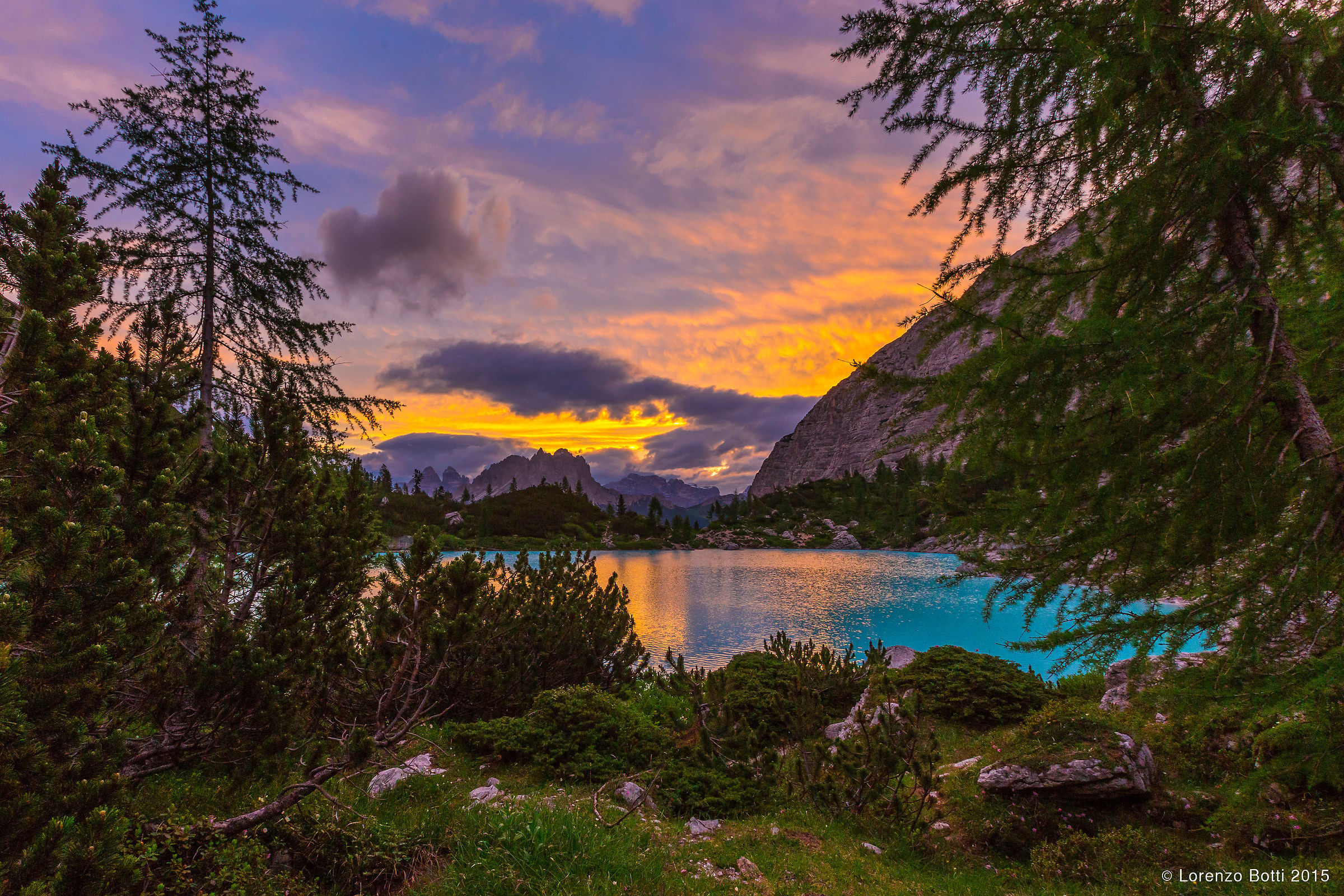 a new day at the lake Sorapis