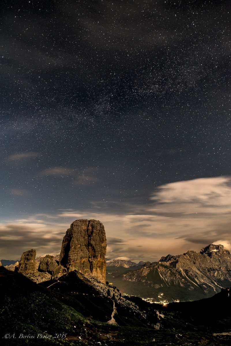 Five Towers in the moonlight
