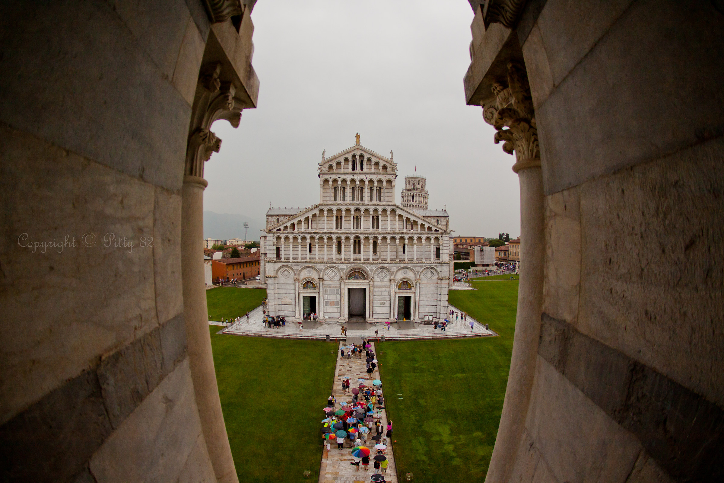 the cathedral from the window
