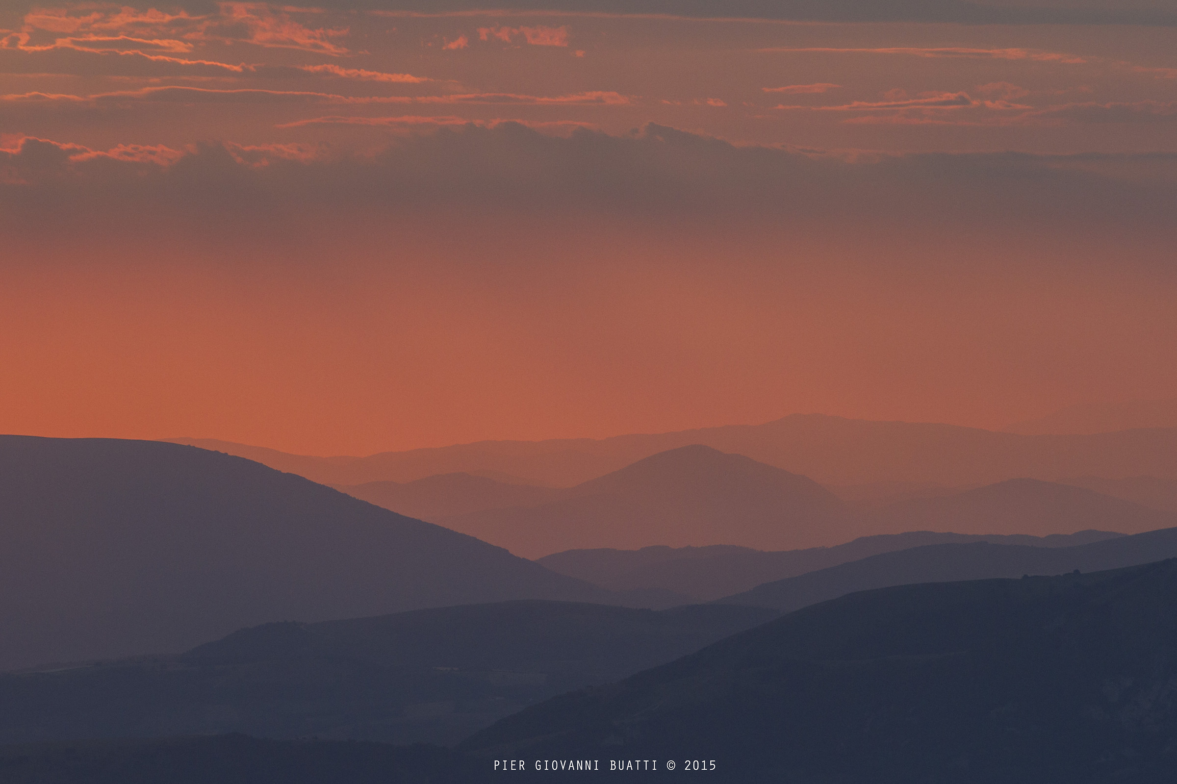 Tramonto dal monte Lieto