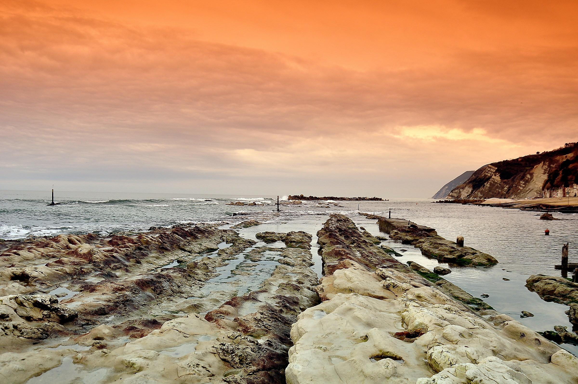 The Scalaccia at sunset